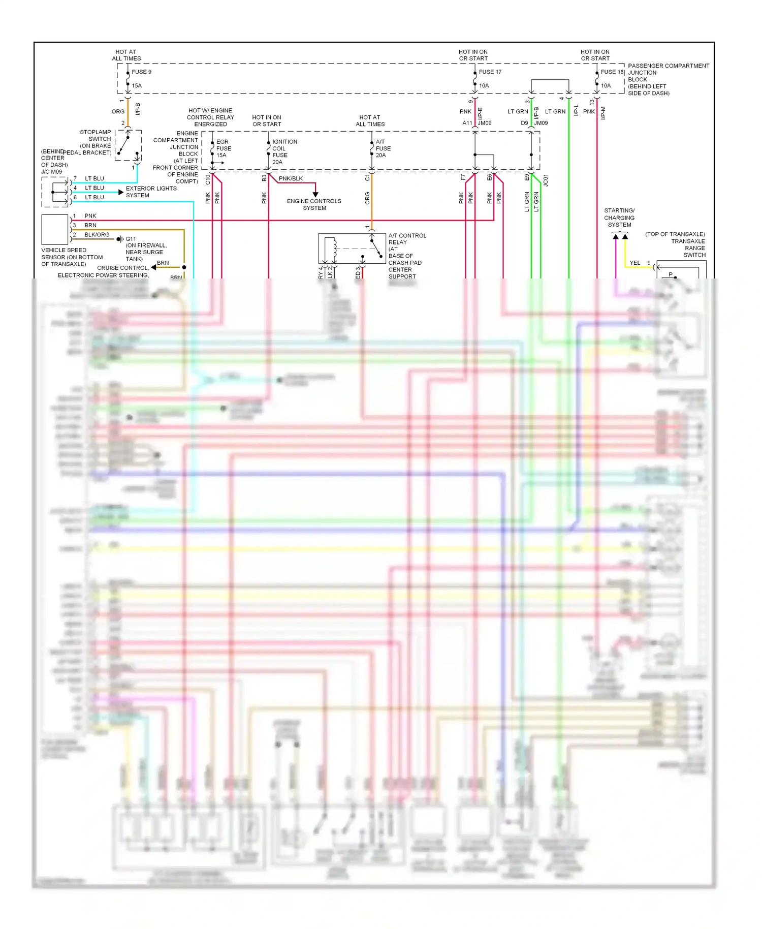 Wiring diagram starting/ charging system for Hyundai Sonata V (2004-2007) (1 of 9)