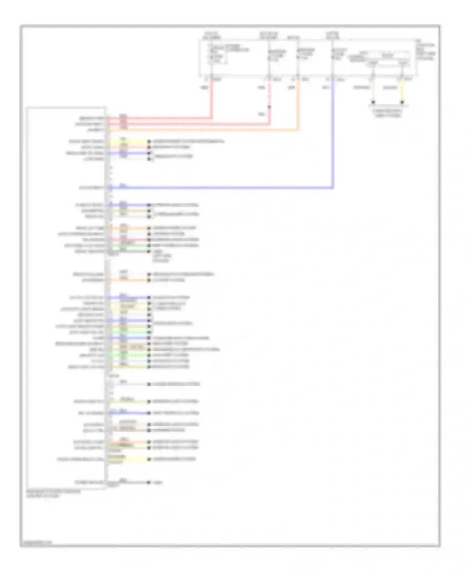 Sonata Hyundai VI (2009-2014): Body control modules circuit, except hybrid
