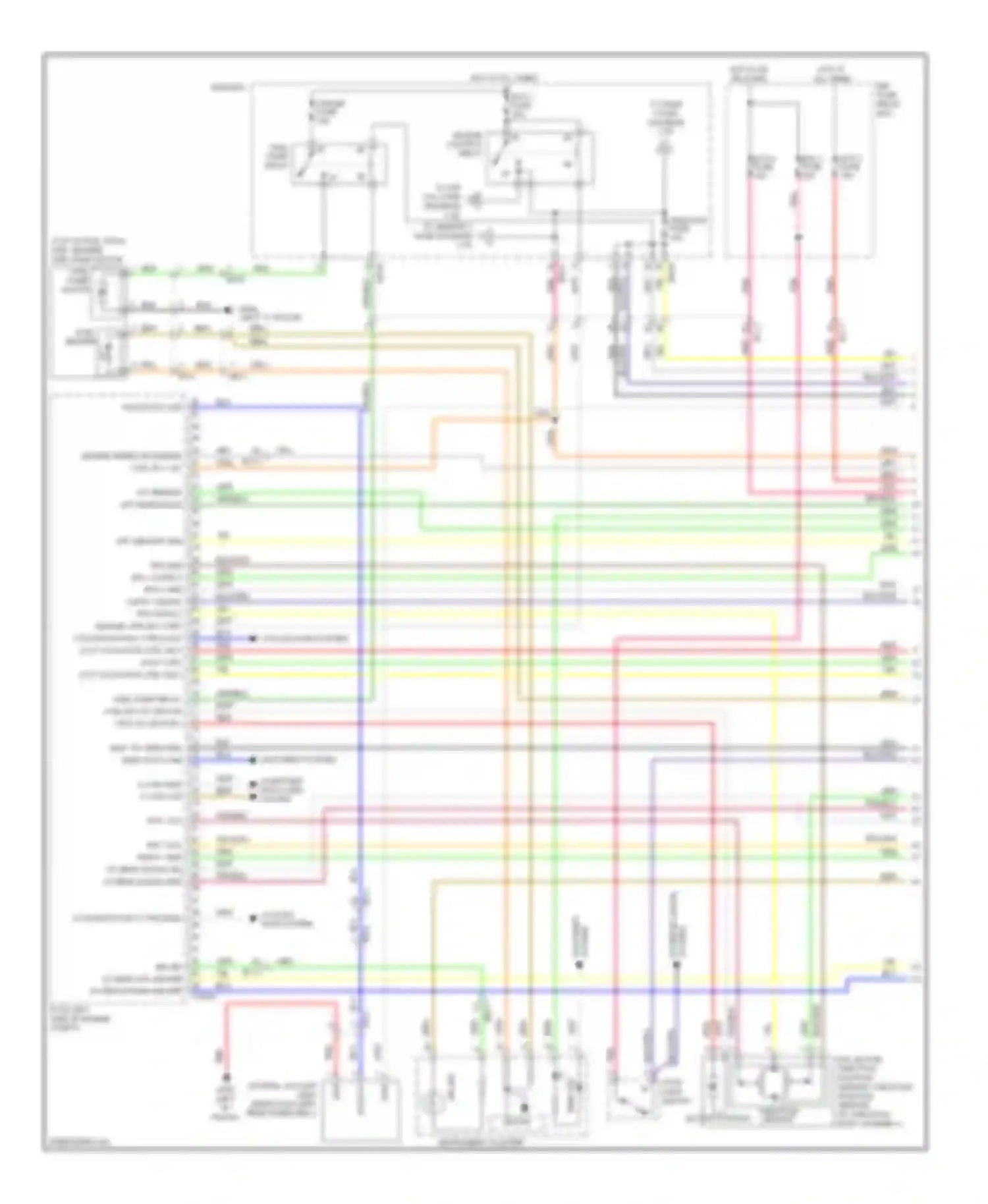 Sonata Hyundai VI (2009-2014): Wiring diagram engine performance 2.4l hybrid, mfi control circuit (1 of 5)