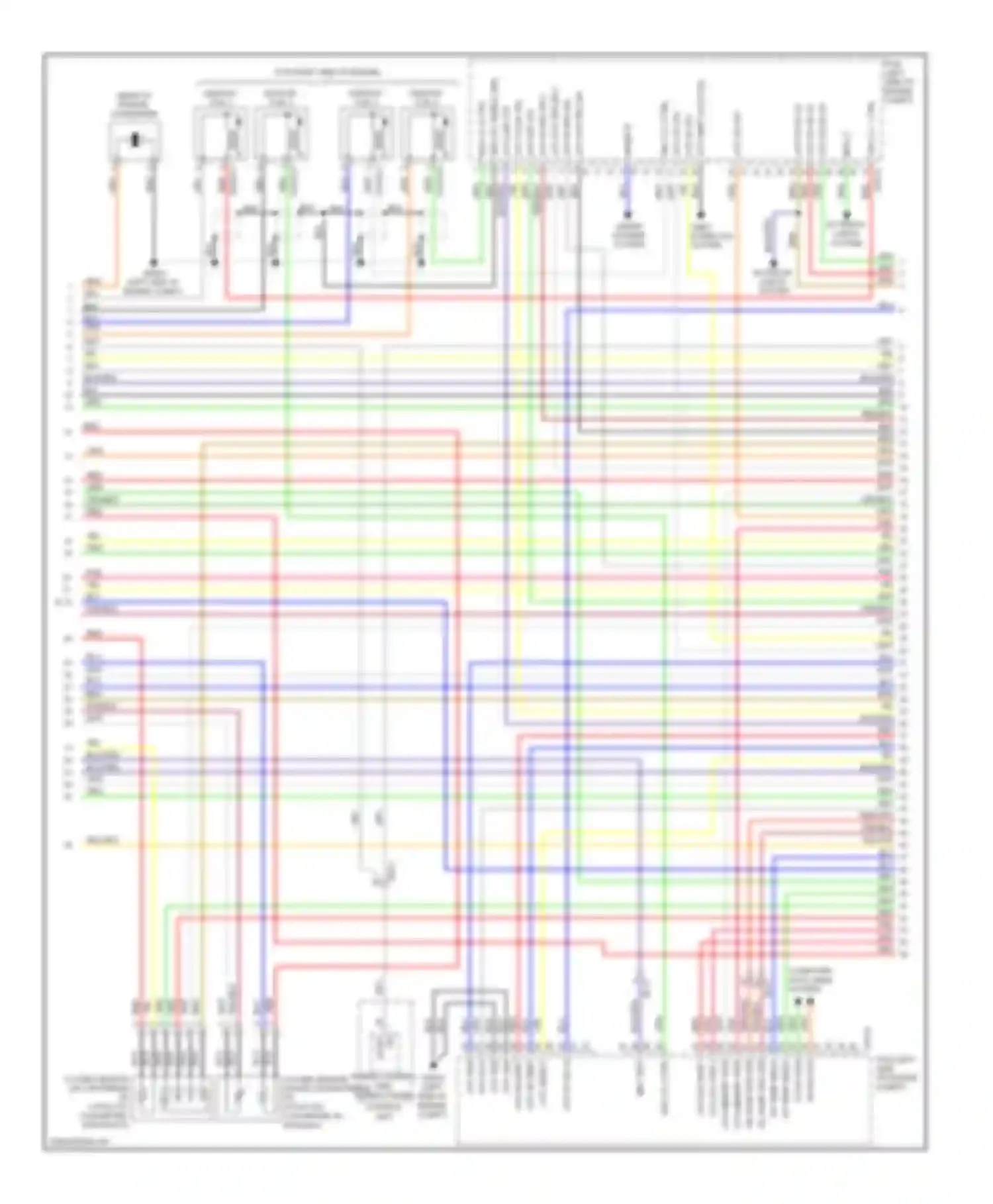 Sonata Hyundai VI (2009-2014): Wiring diagram engine performance 2.4l hybrid, mfi control circuit (3 of 5)