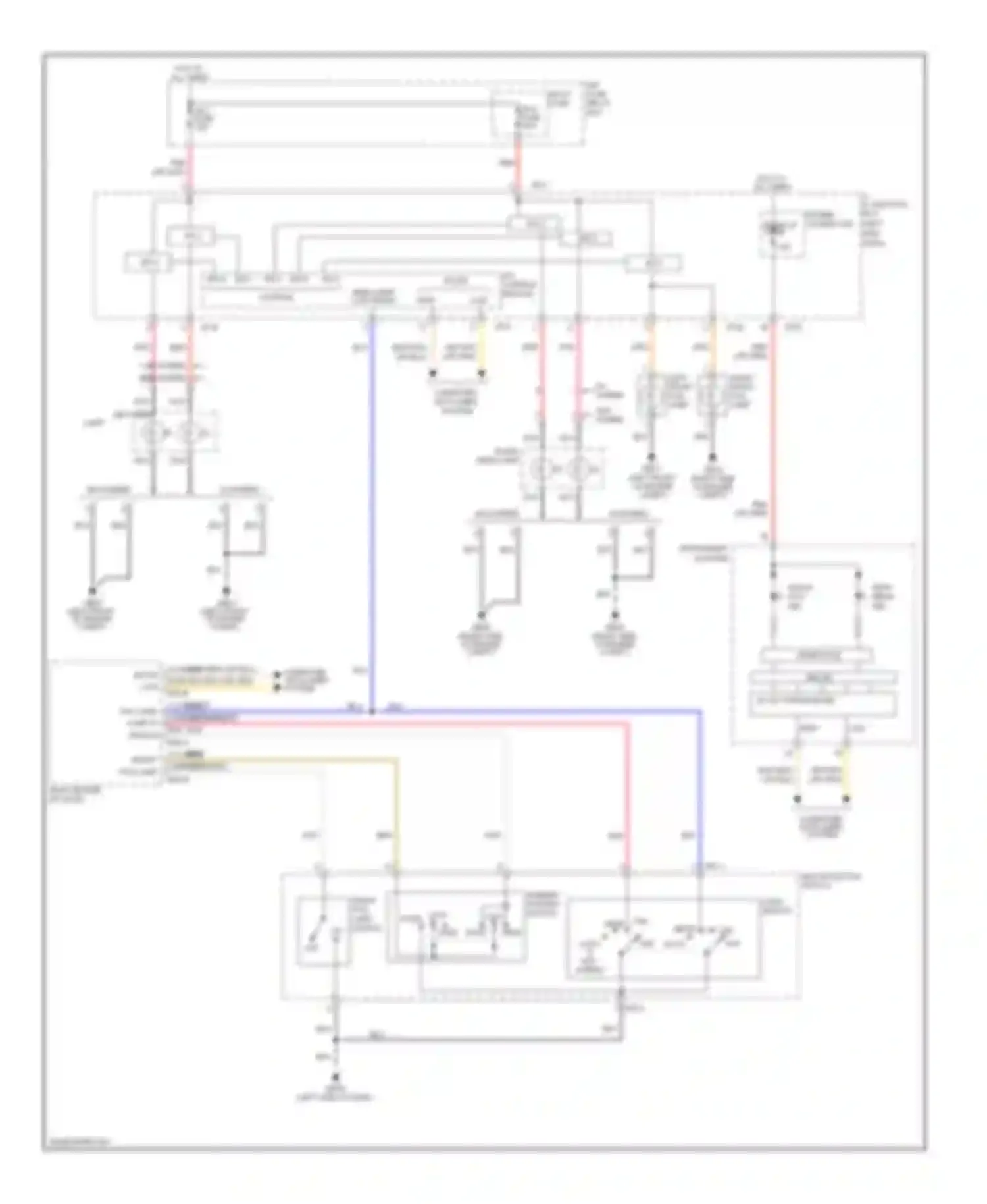 Sonata Hyundai VI (2009-2014): Headlamps circuit