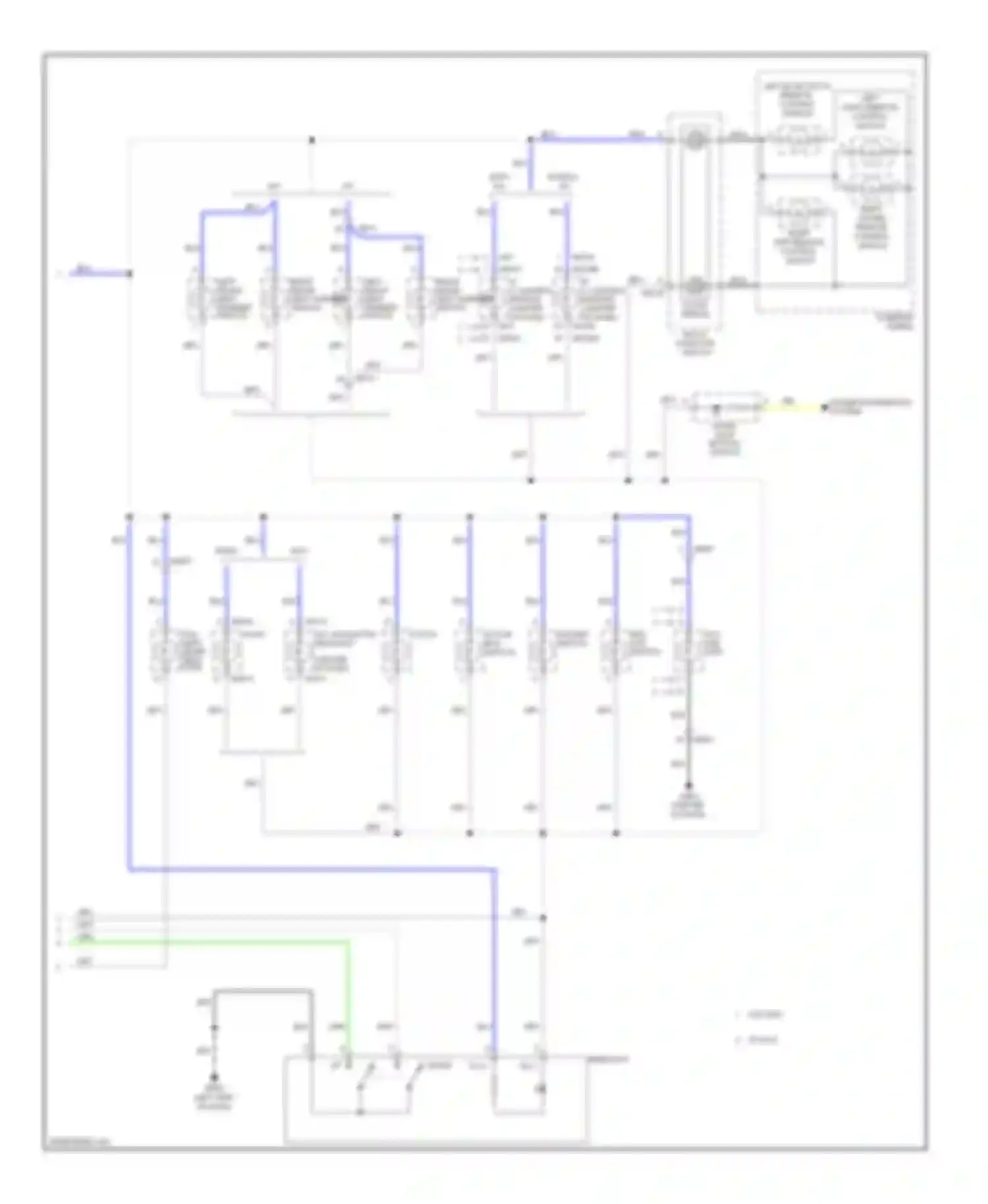Sonata Hyundai VI (2009-2014): Instrument illumination circuit, except hybrid (2 of 2)