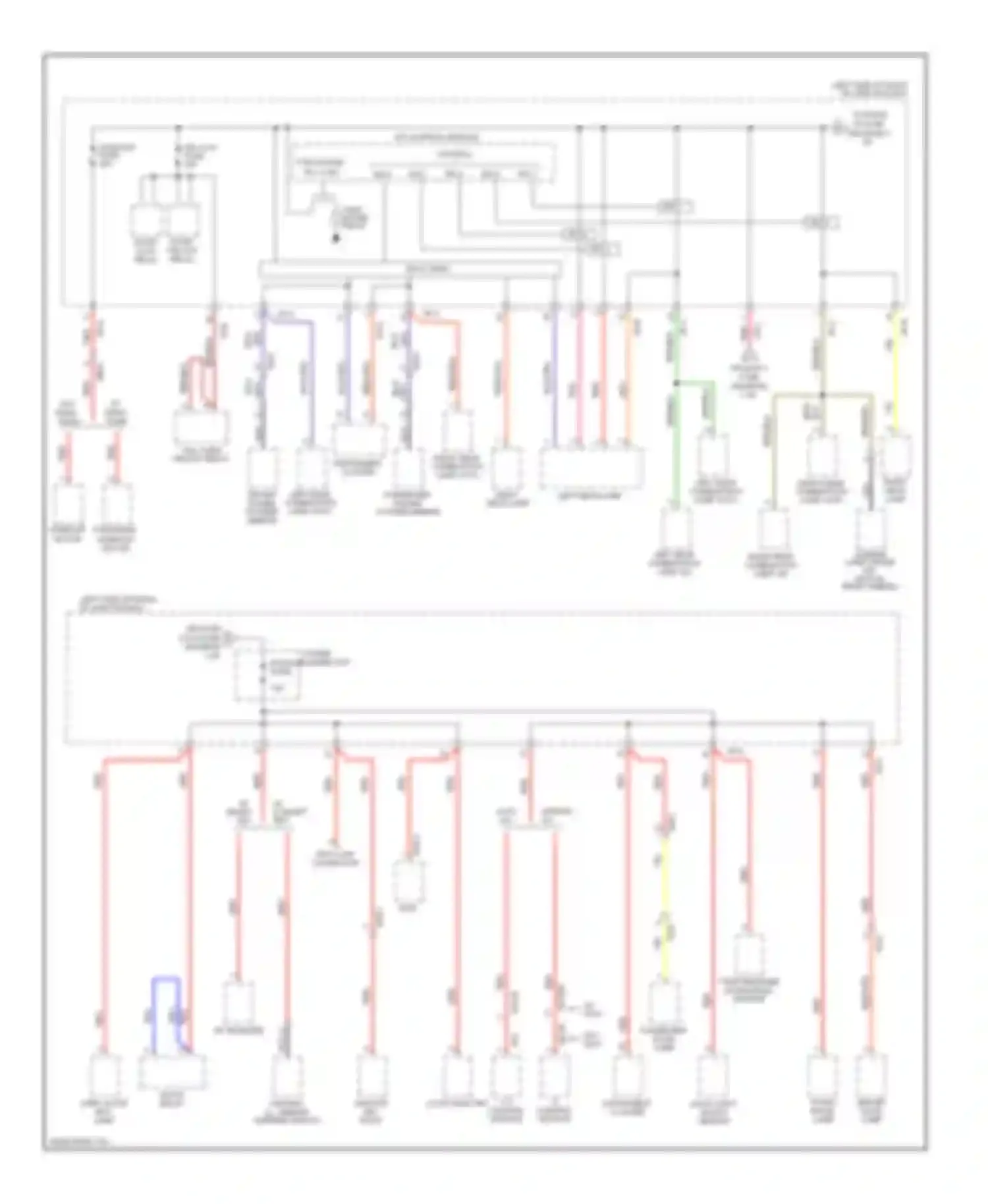 Sonata Hyundai VI (2009-2014): Power distribution circuit, except hybrid (3 of 6)