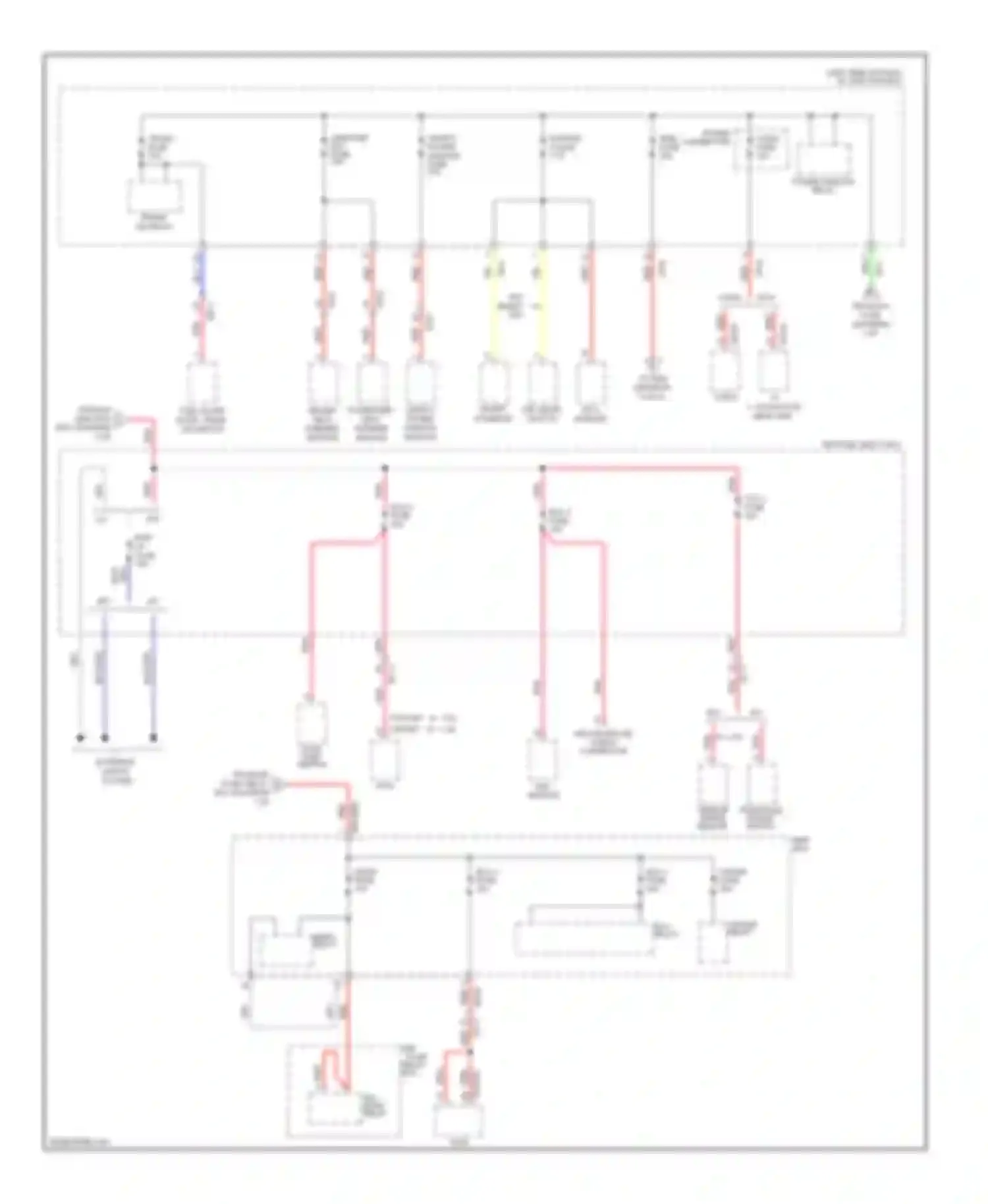 Sonata Hyundai VI (2009-2014): Power distribution circuit, except hybrid (5 of 6)