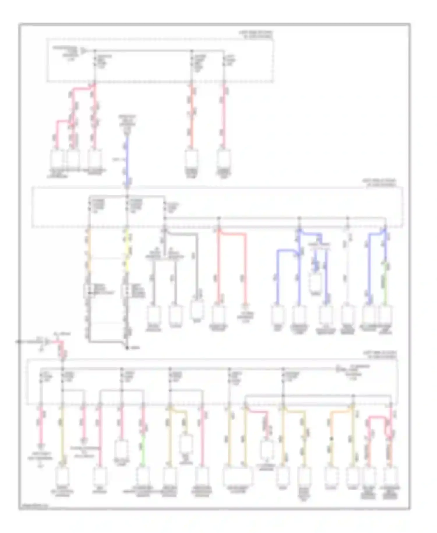 Sonata Hyundai VI (2009-2014): Power distribution circuit, hybrid (2 of 6)