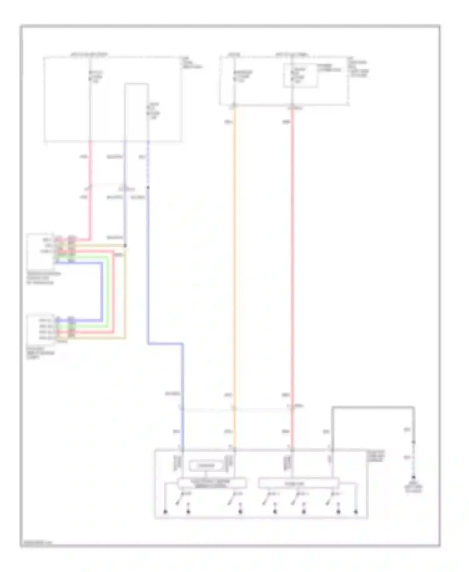 Sonata Hyundai VI (2009-2014): Electrochromic mirror circuit, hybrid