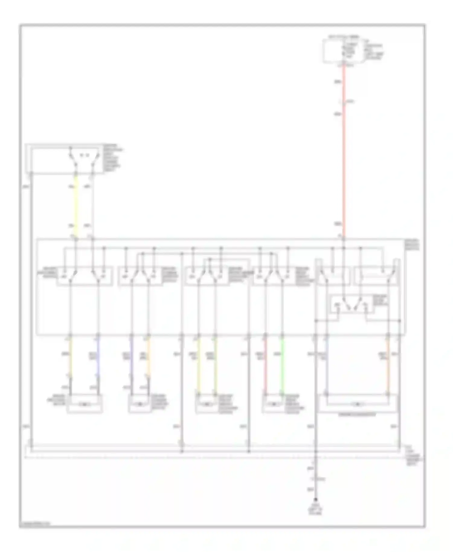 Sonata Hyundai VI (2009-2014): Driver power seat circuit