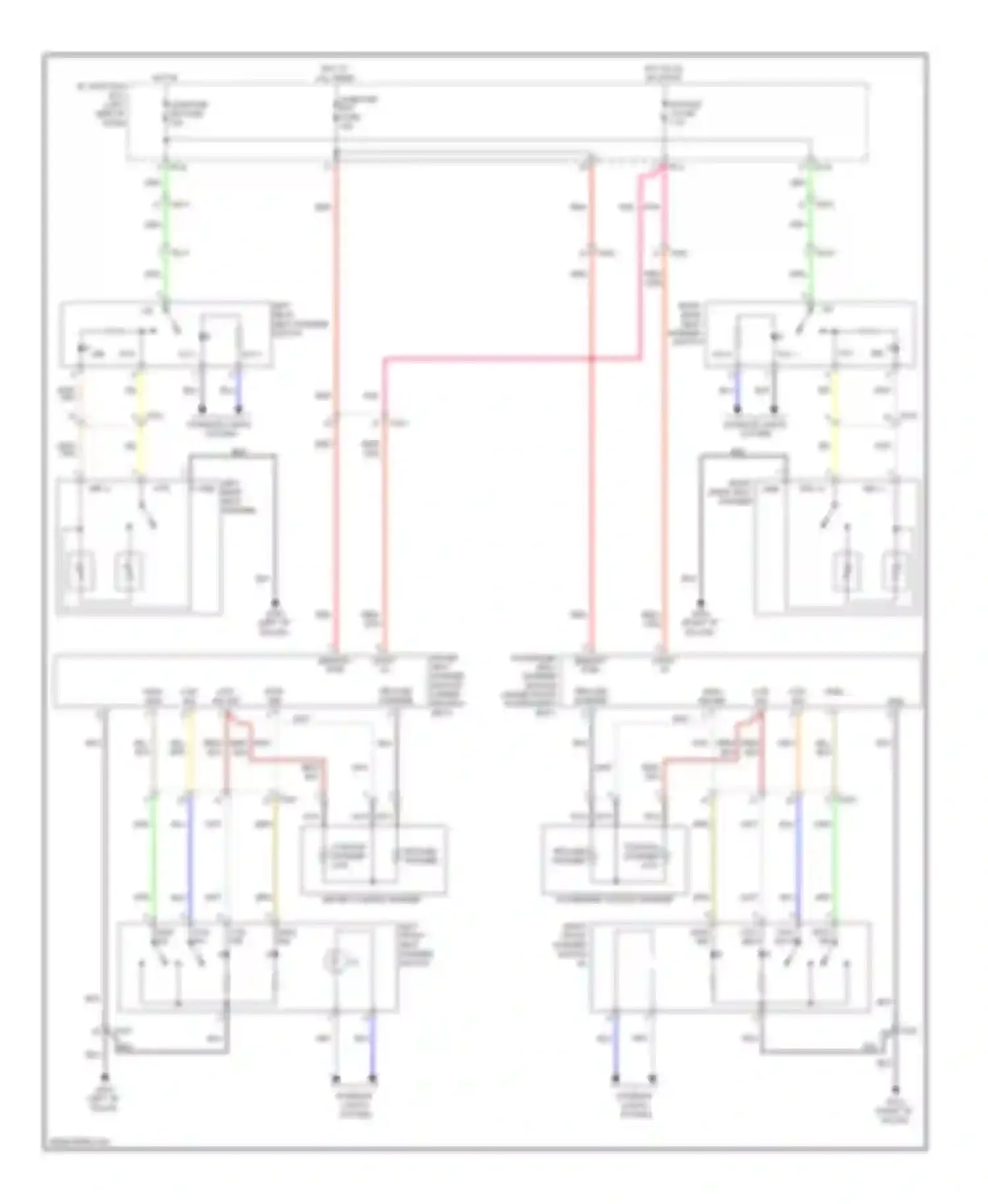 Sonata Hyundai VI (2009-2014): Heated seats circuit, except hybrid with a/t