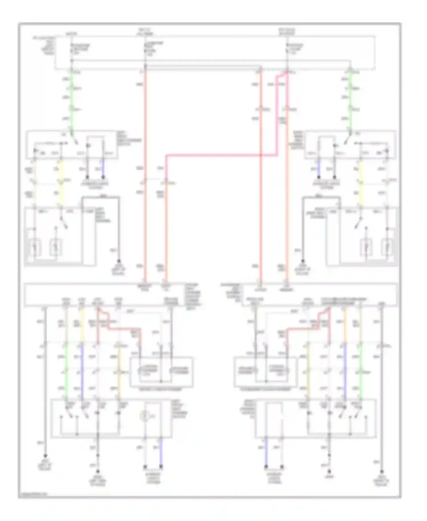 Sonata Hyundai VI (2009-2014): Heated seats circuit, except hybrid with m/t