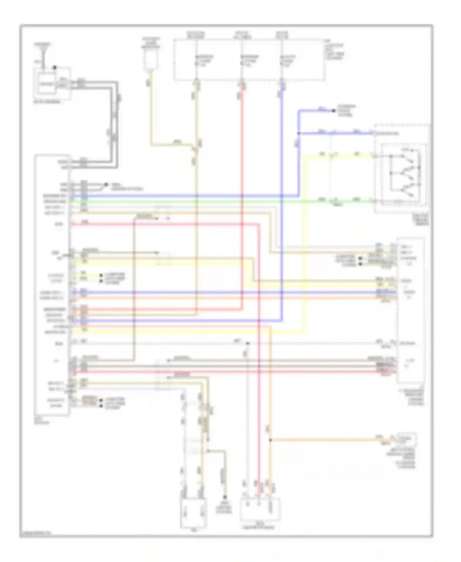 Sonata Hyundai VI (2009-2014): Mobile telematic system circuit, except hybrid