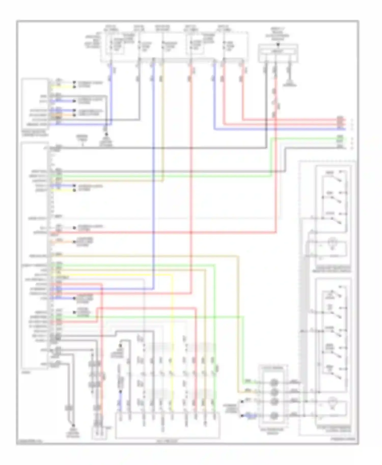 Sonata Hyundai VI (2009-2014): Radio circuit, hybrid without navigation & with jbl amplifier (1 of 2)