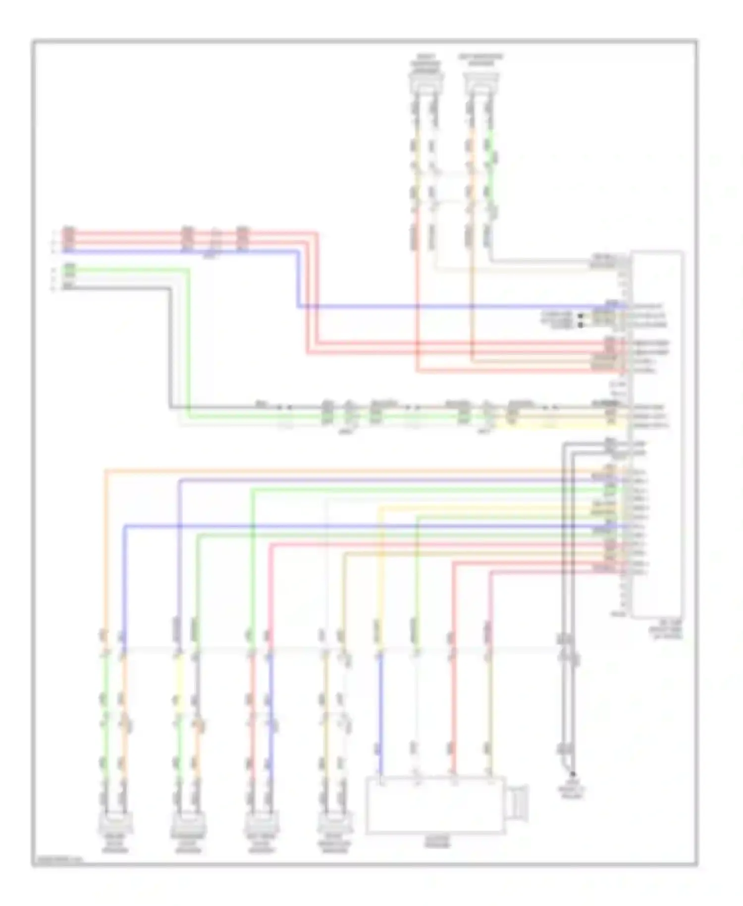 Sonata Hyundai VI (2009-2014): Radio circuit, hybrid without navigation & with jbl amplifier (2 of 2)