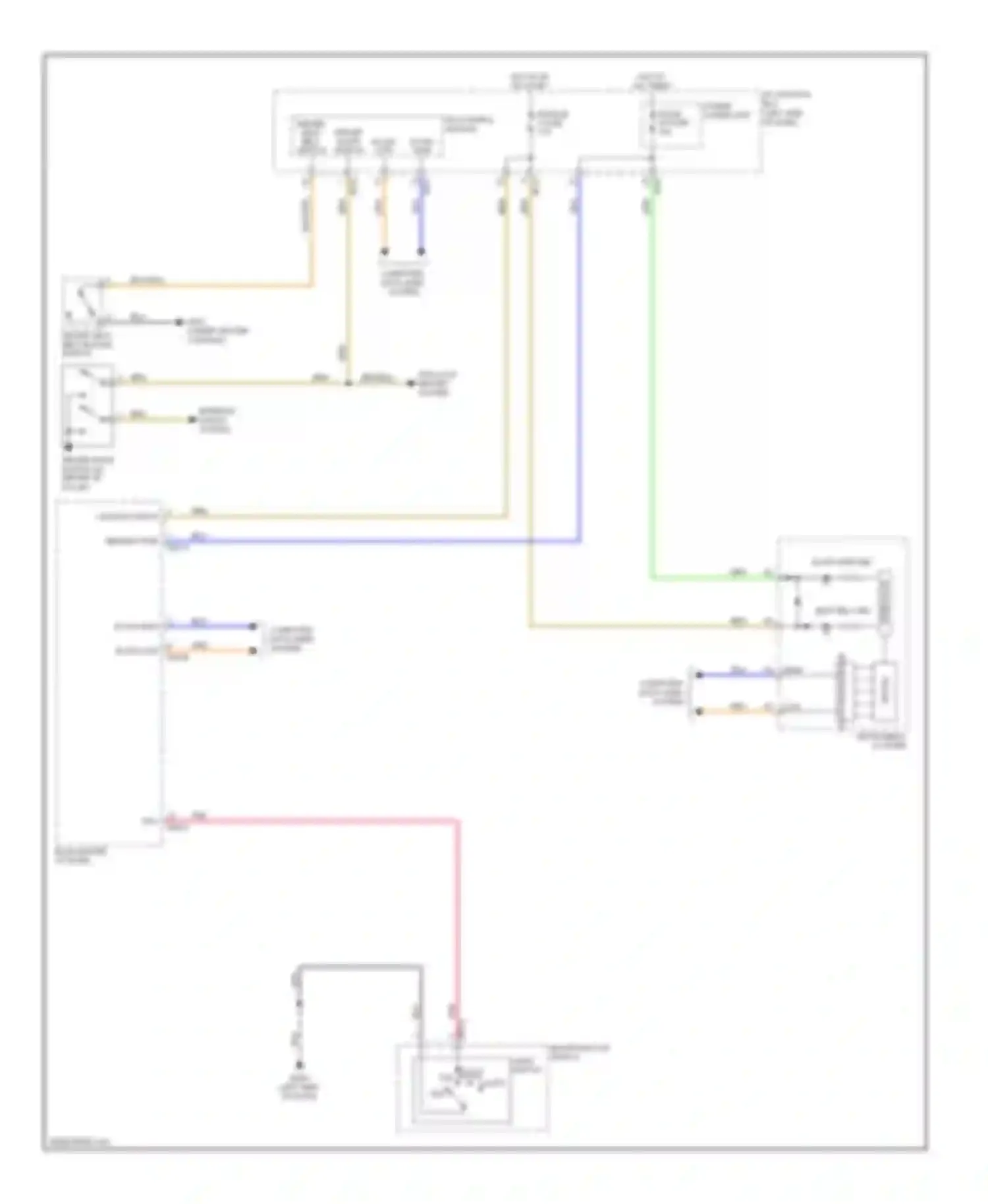 Sonata Hyundai VI (2009-2014): Chime circuit, hybrid