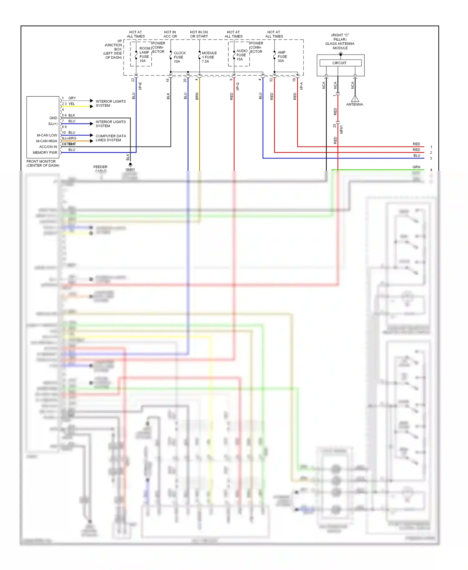 Wiring diagram aux ref for Hyundai Sonata VI (2009-2014) (4 of 4)
