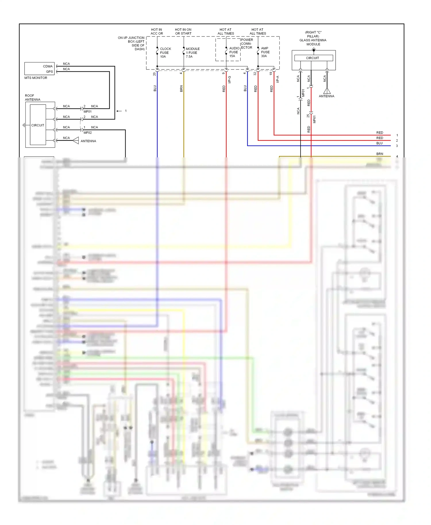 Wiring diagram aux ref for Hyundai Sonata VI (2009-2014) (3 of 4)