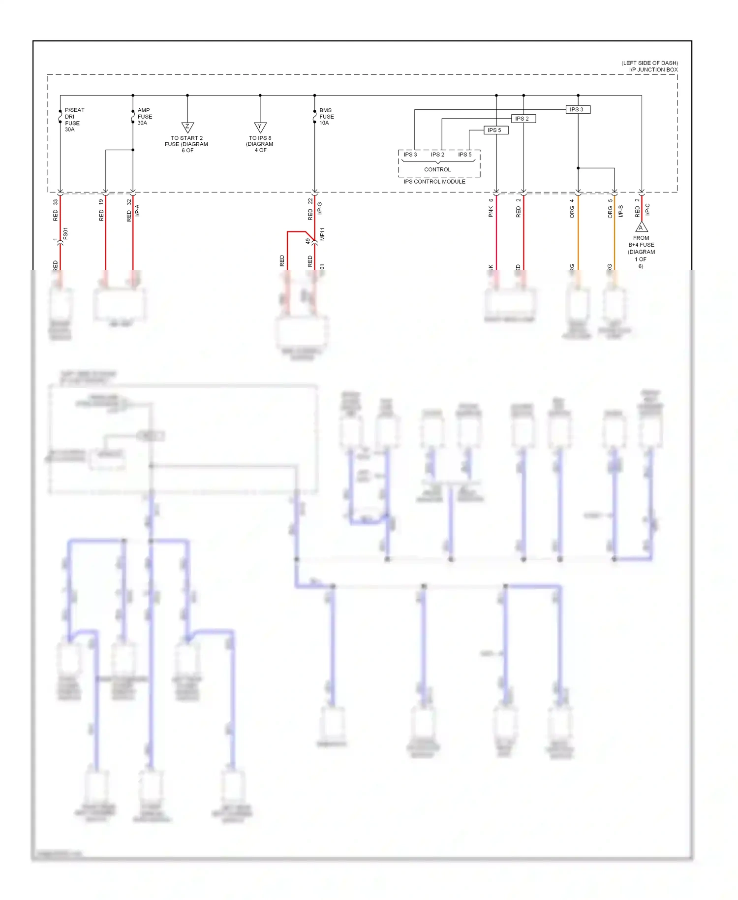 Wiring diagram aux, usb clock jack for Hyundai Sonata VI (2009-2014) (1 of 1)