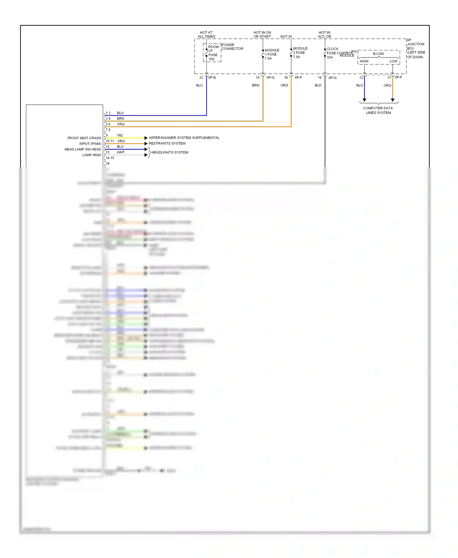 Wiring diagram blu for Hyundai Sonata VI (2009-2014) (15 of 146)