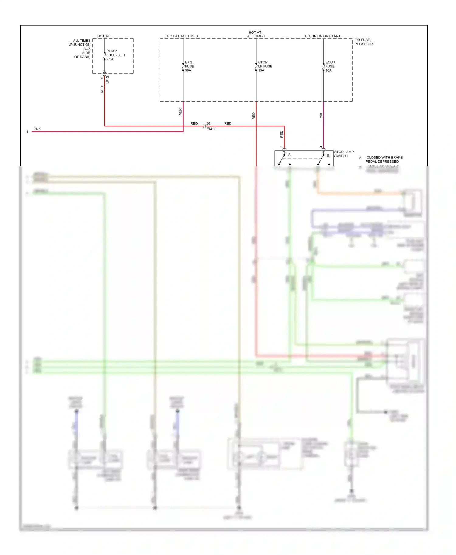 Wiring diagram blu/org for Hyundai Sonata VI (2009-2014) (34 of 80)