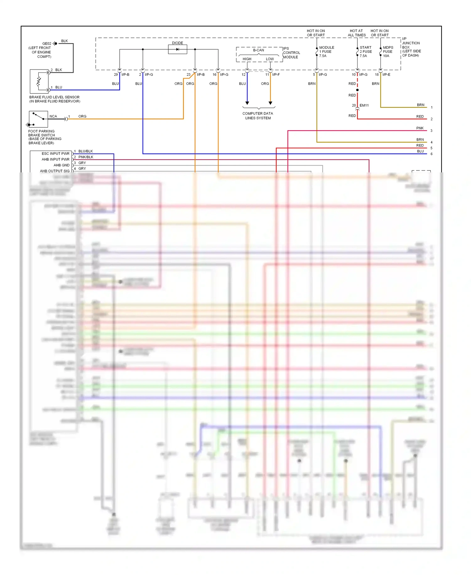 Wiring diagram bpm gnd for Hyundai Sonata VI (2009-2014) (1 of 1)