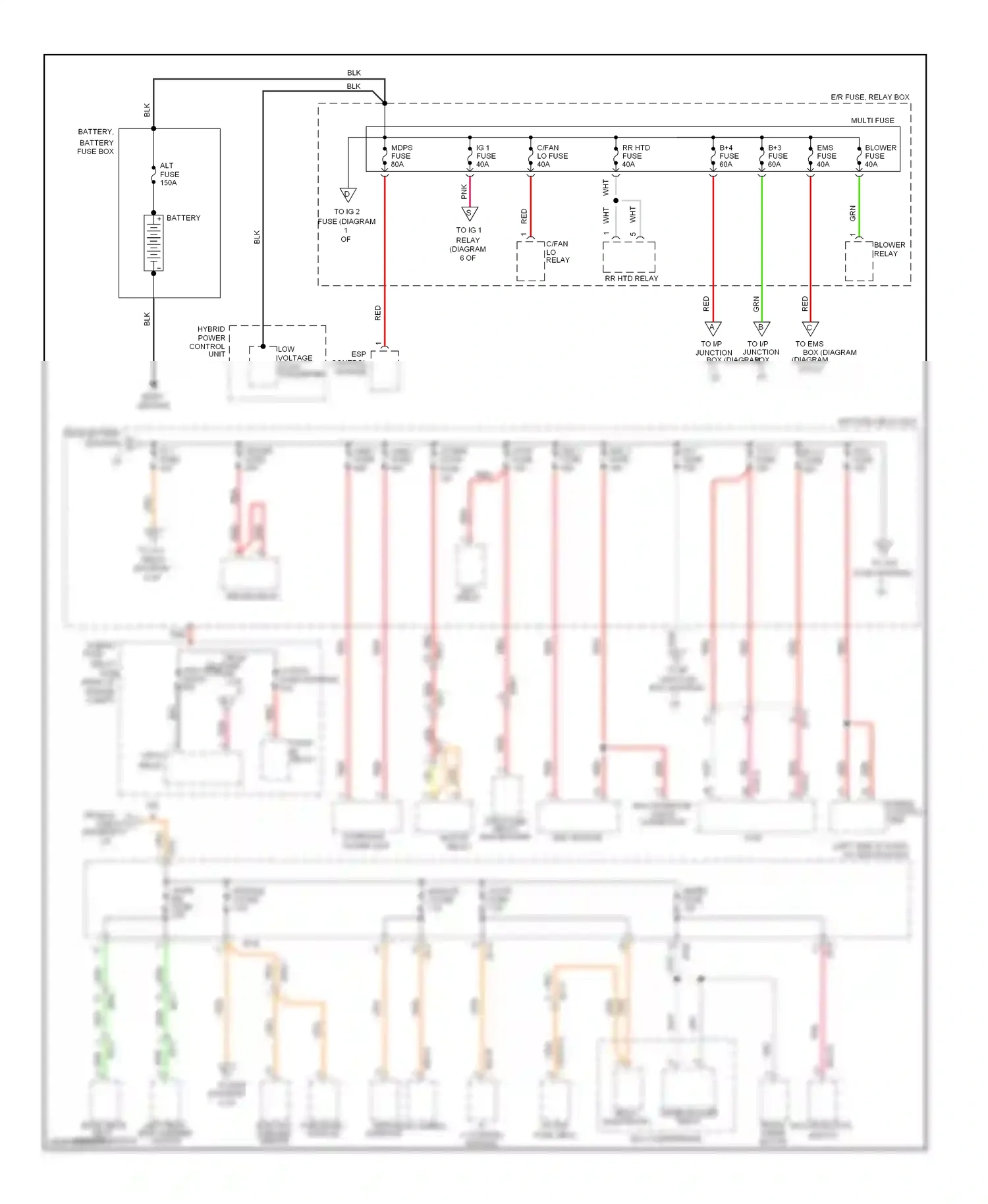 Wiring diagram chg-a for Hyundai Sonata VI (2009-2014) (5 of 7)