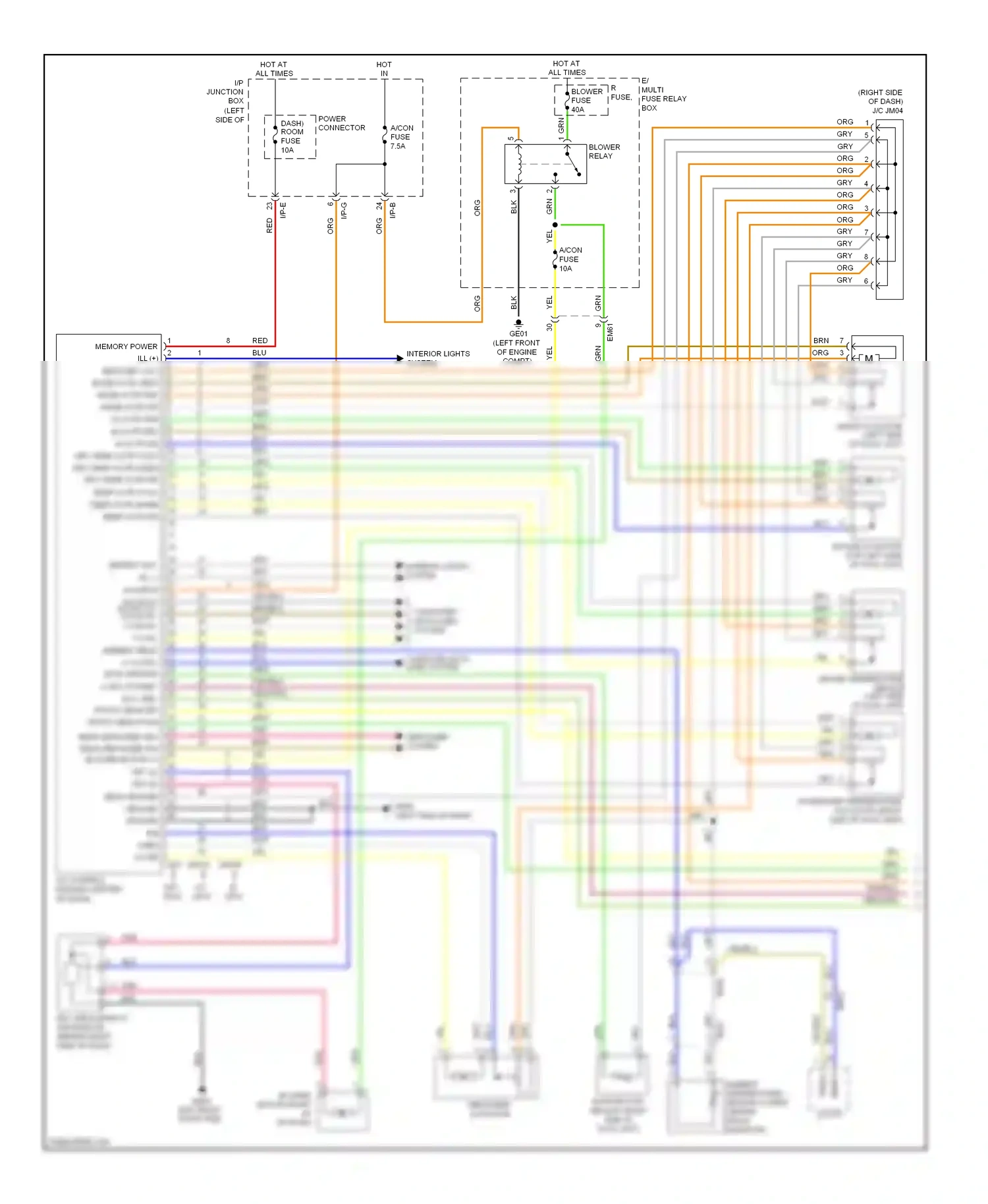 Hyundai Sonata VI (2009-2014) defogger system wiring diagram  (1 of 4)