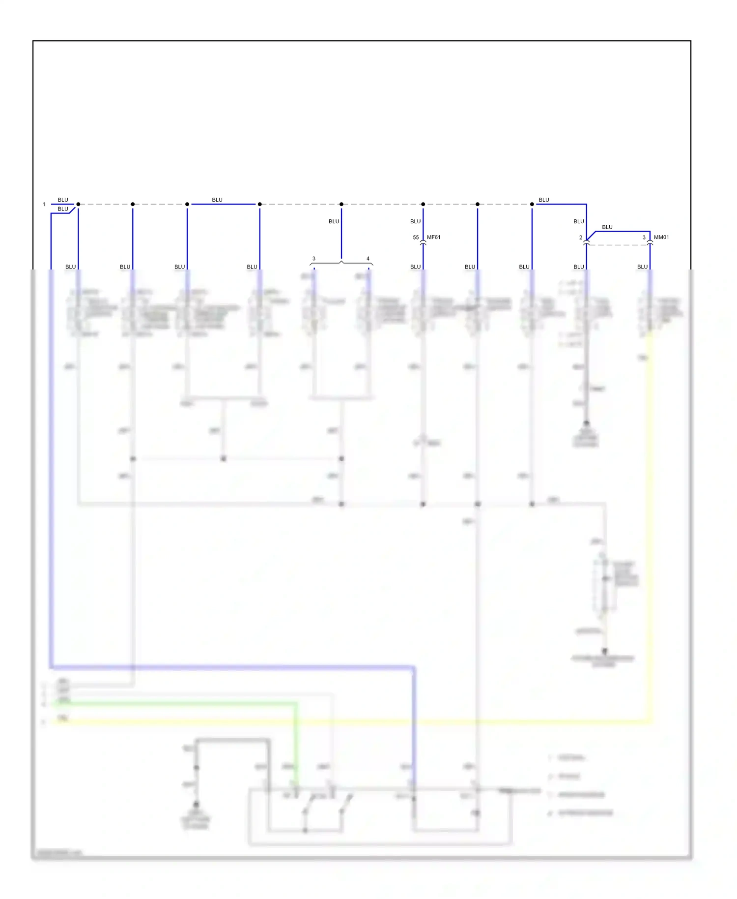 Wiring diagram hazard switch for Hyundai Sonata VI (2009-2014) (6 of 6)