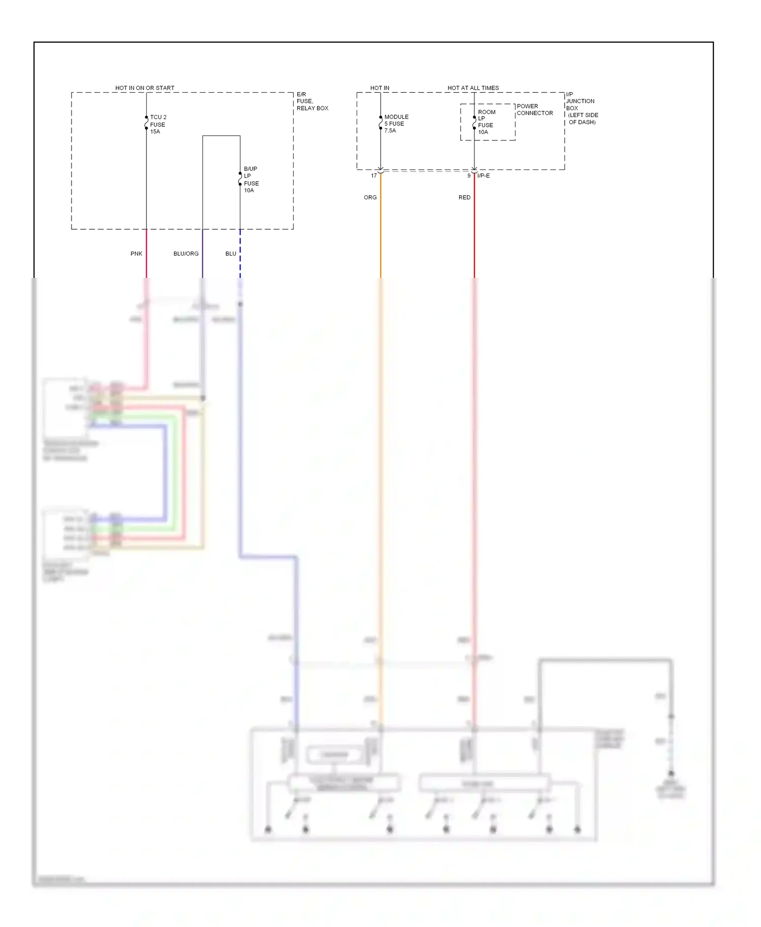 Wiring diagram hl 2 for Hyundai Sonata VI (2009-2014) (2 of 2)