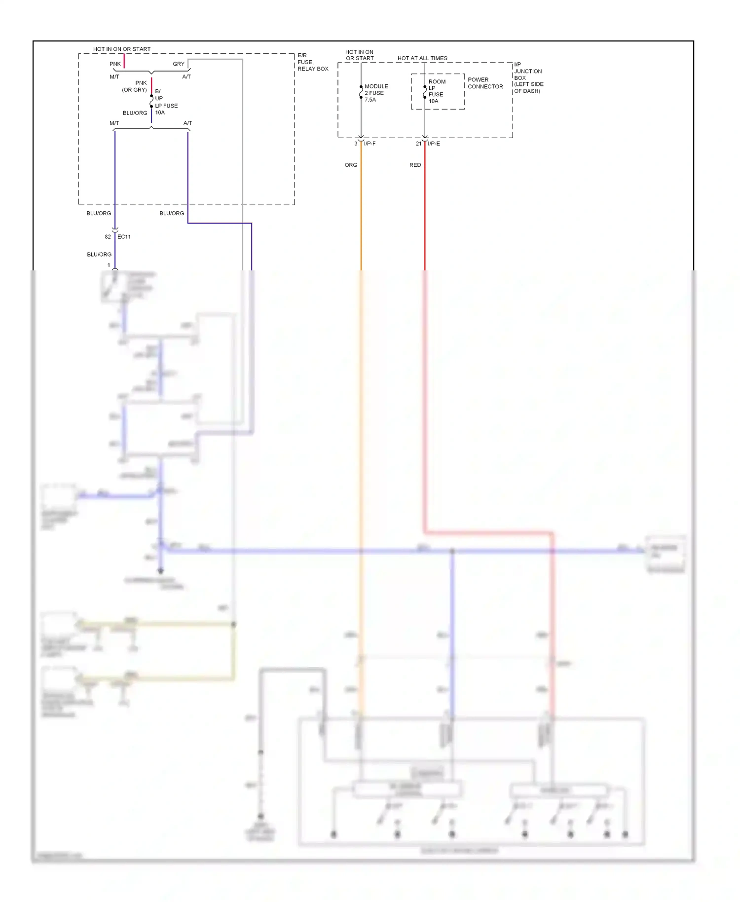 Wiring diagram hl 2 for Hyundai Sonata VI (2009-2014) (1 of 2)