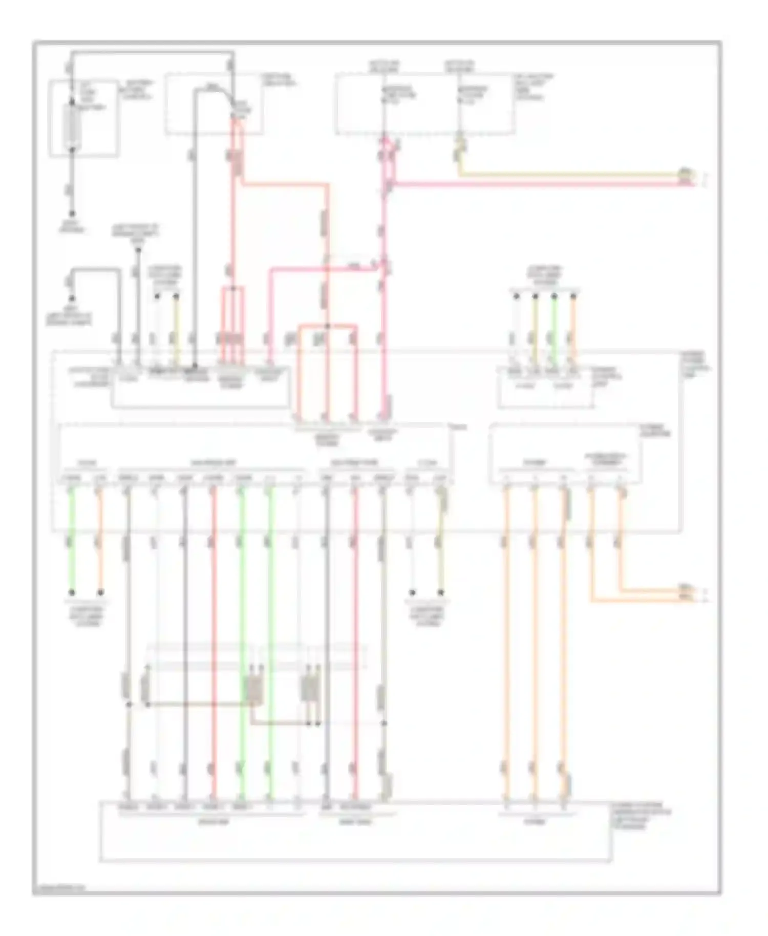 Wiring diagram hybrid power control unit for Hyundai Sonata VI (2009-2014) (1 of 4)