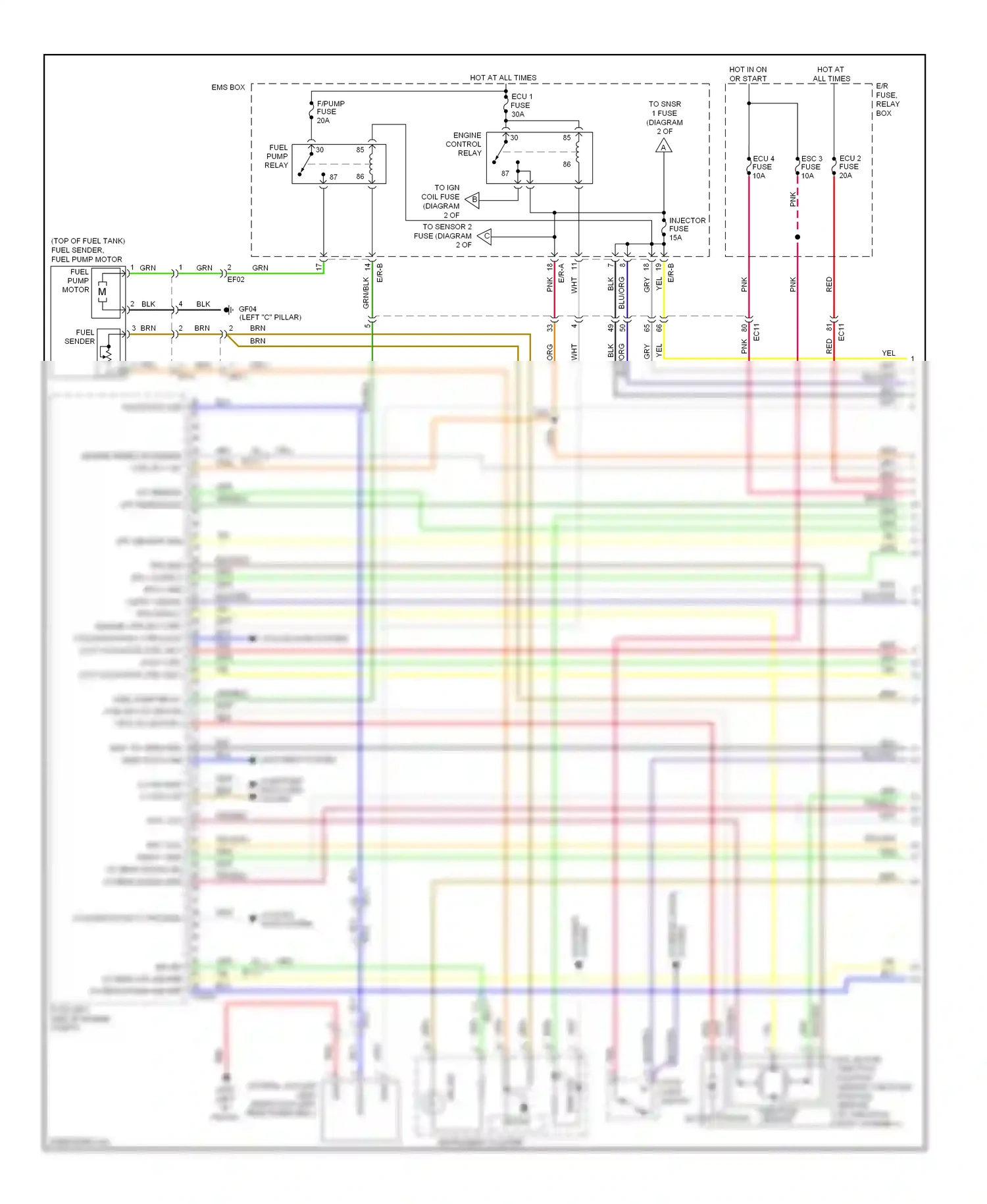 Wiring diagram immo ind for Hyundai Sonata VI (2009-2014) (6 of 6)
