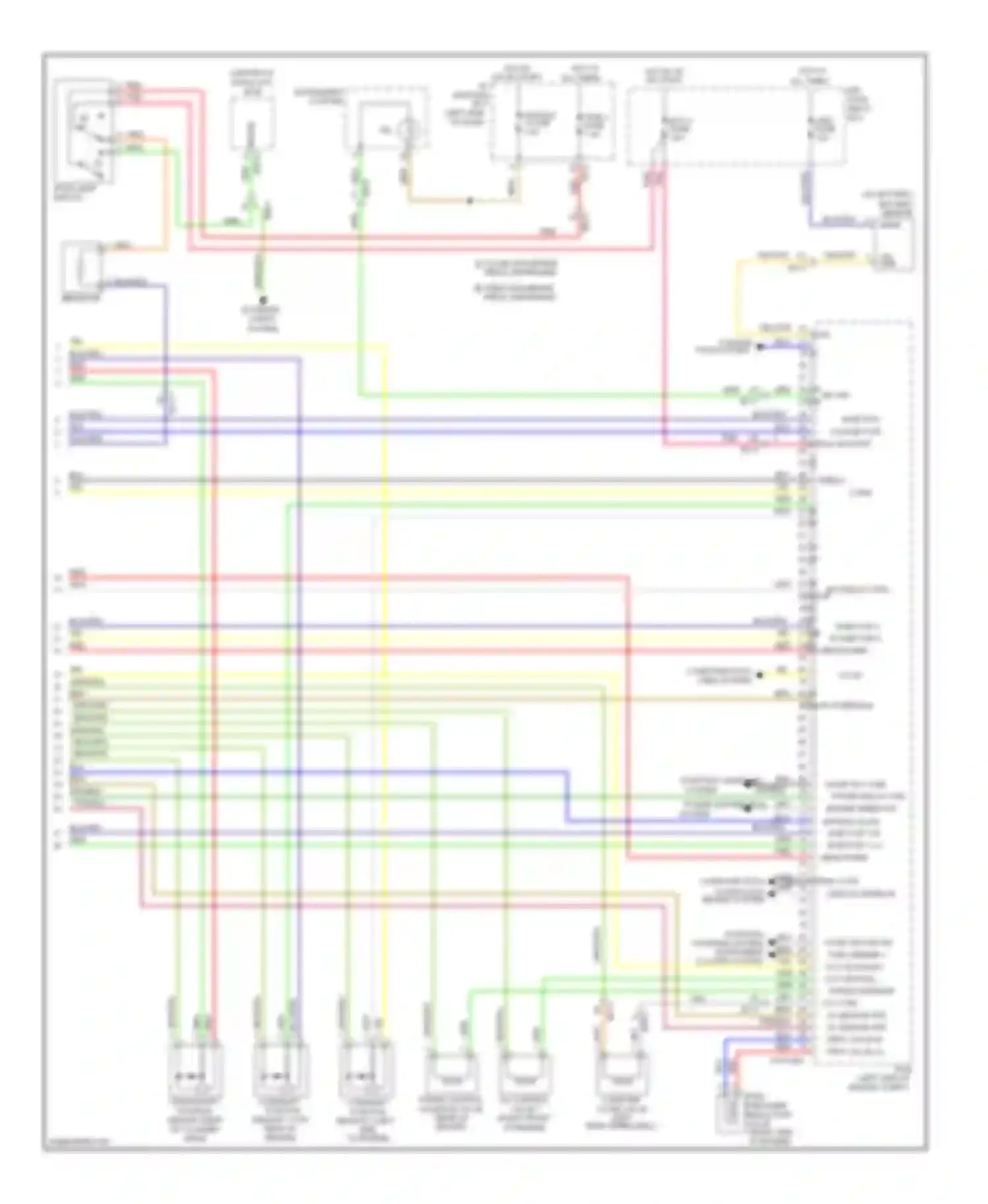 Wiring diagram injector 3 hi injector 3 lo pnk on/start in 42 43 for Hyundai Sonata VI (2009-2014) (1 of 2)