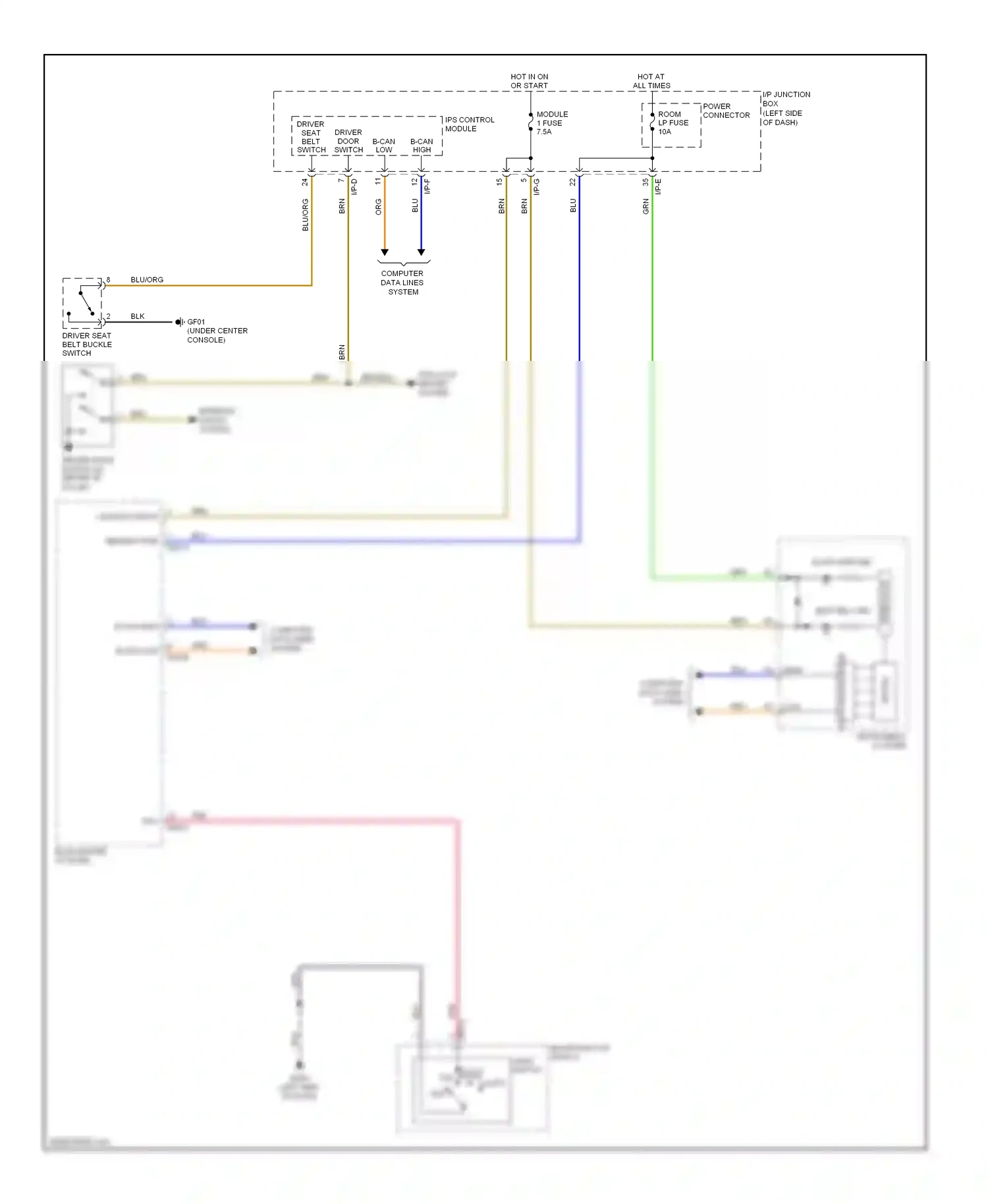 Wiring diagram inter- face for Hyundai Sonata VI (2009-2014) (12 of 16)