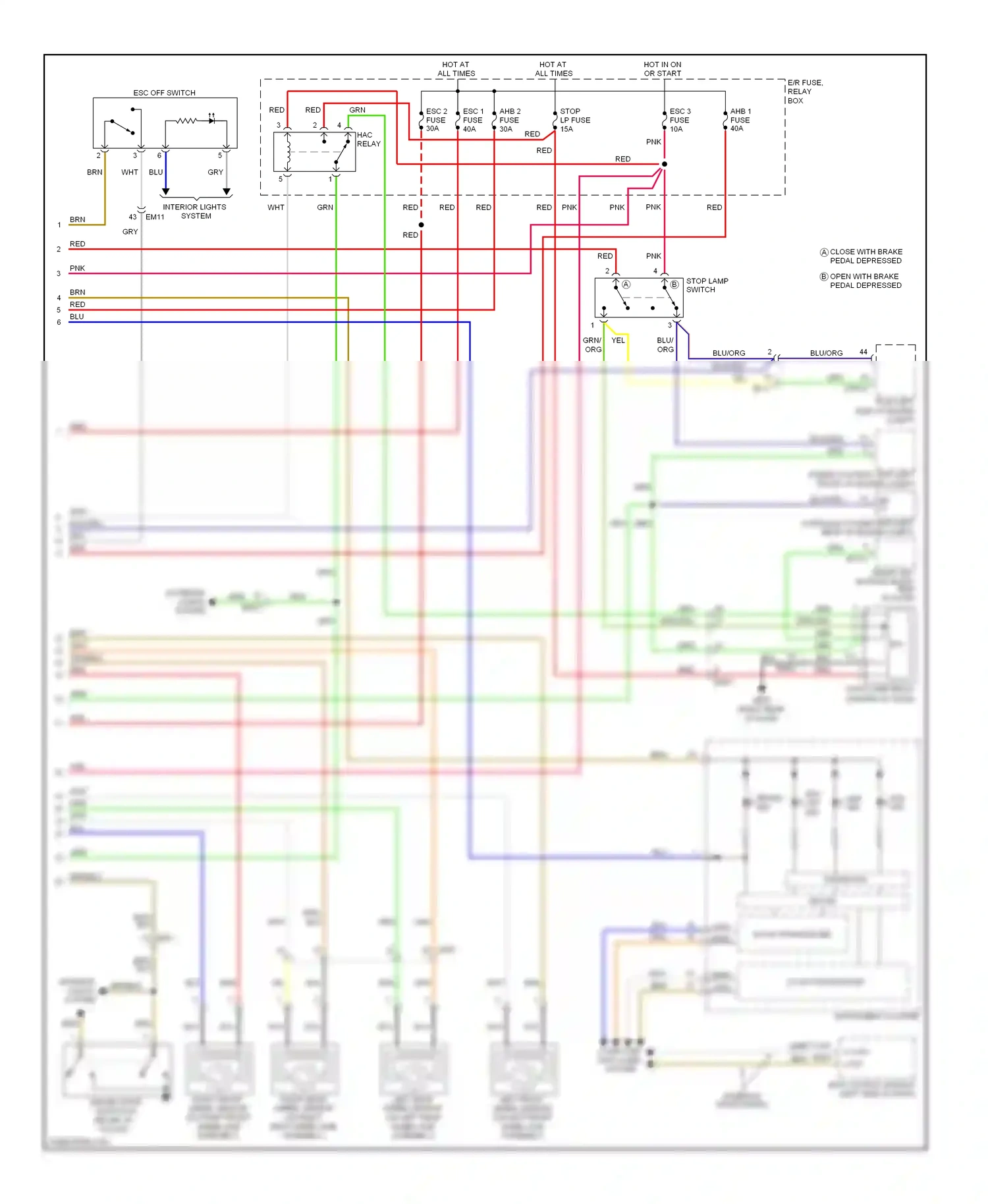 Hyundai Sonata VI (2009-2014) interface wiring diagram  (2 of 4)