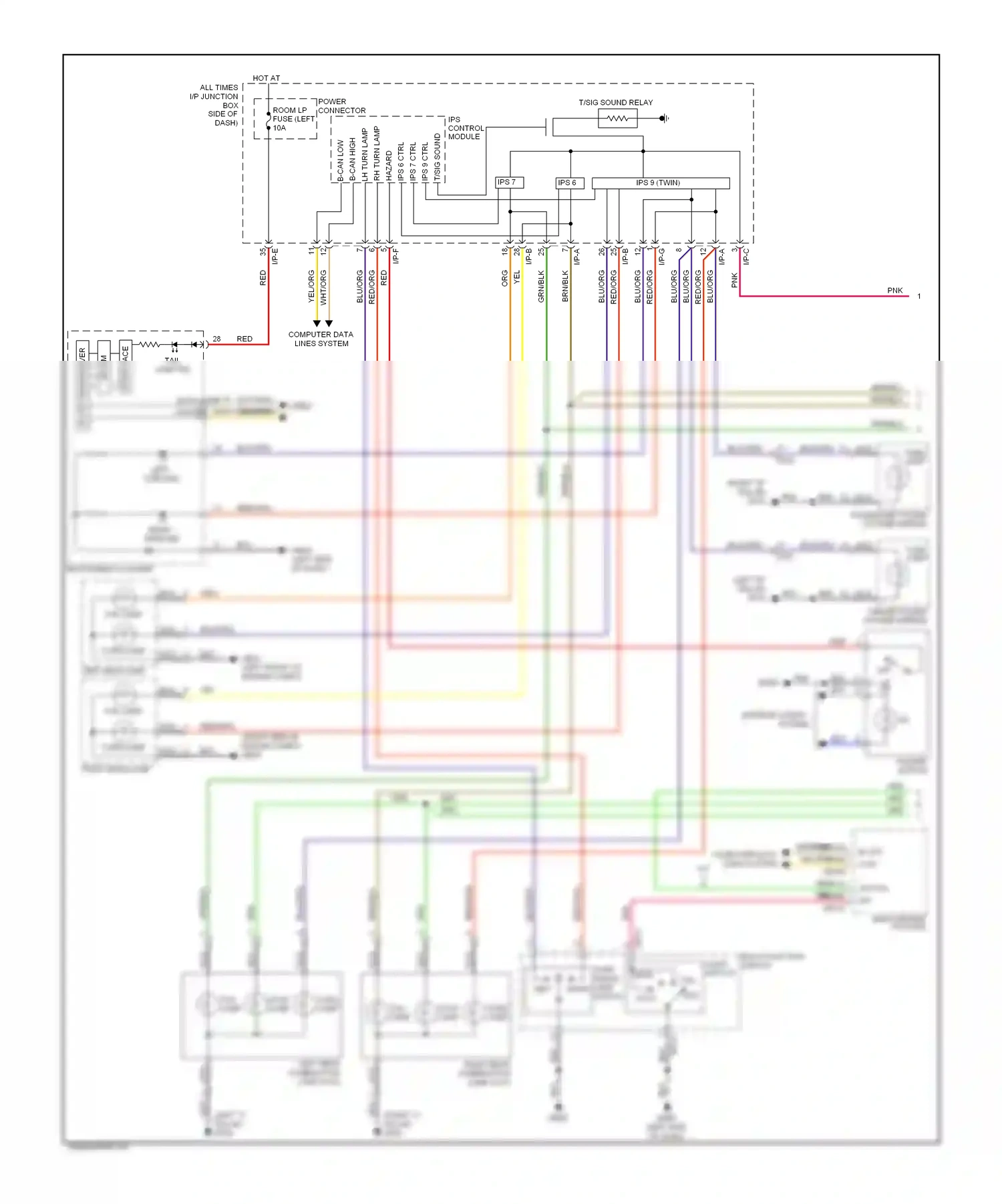 Wiring diagram ips 7 for Hyundai Sonata VI (2009-2014) (1 of 4)