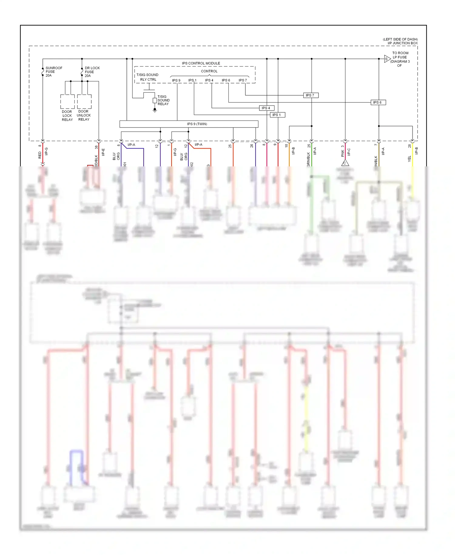 Wiring diagram ips 7 for Hyundai Sonata VI (2009-2014) (3 of 4)