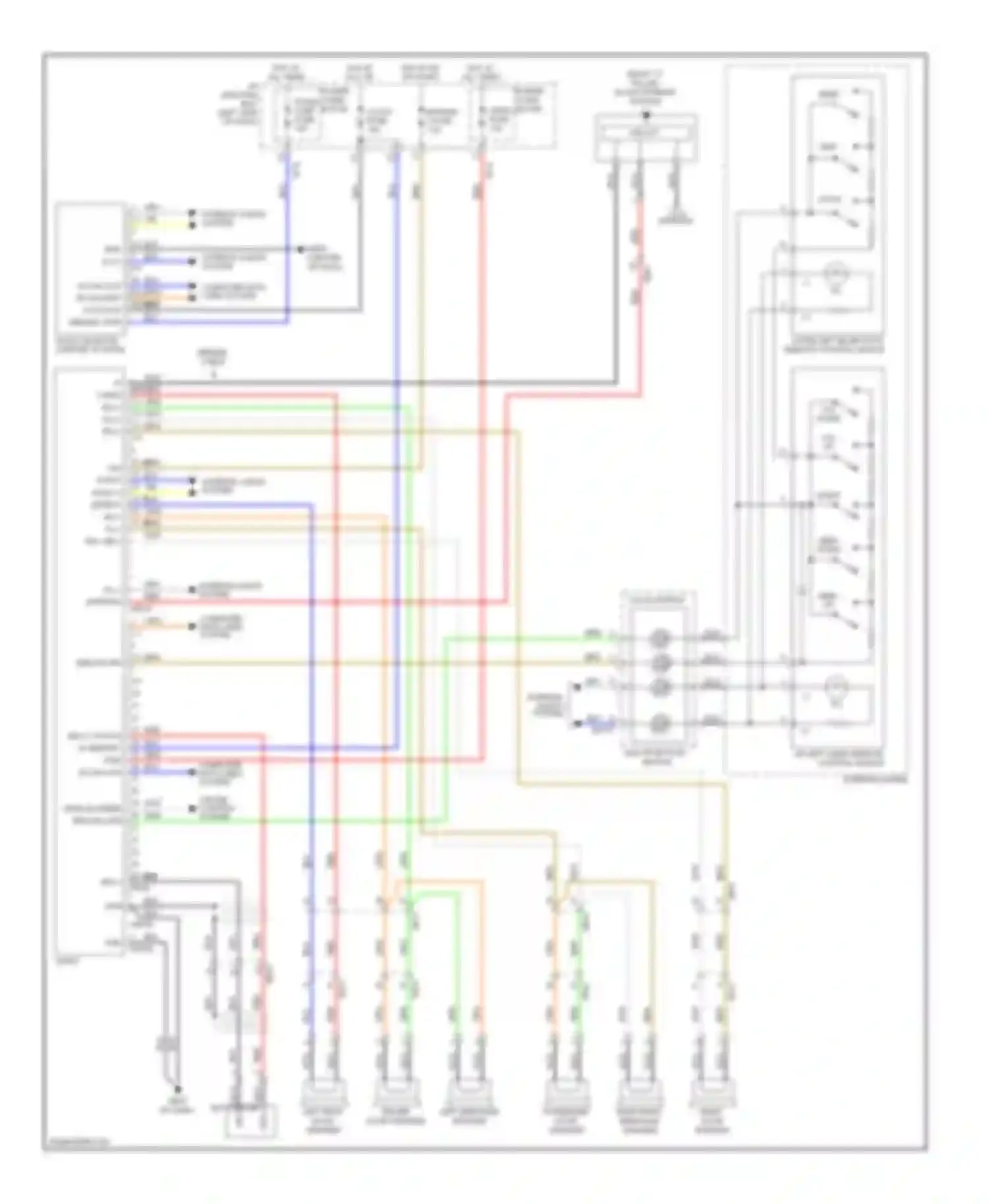 Wiring diagram left midrange speaker for Hyundai Sonata VI (2009-2014) (10 of 10)