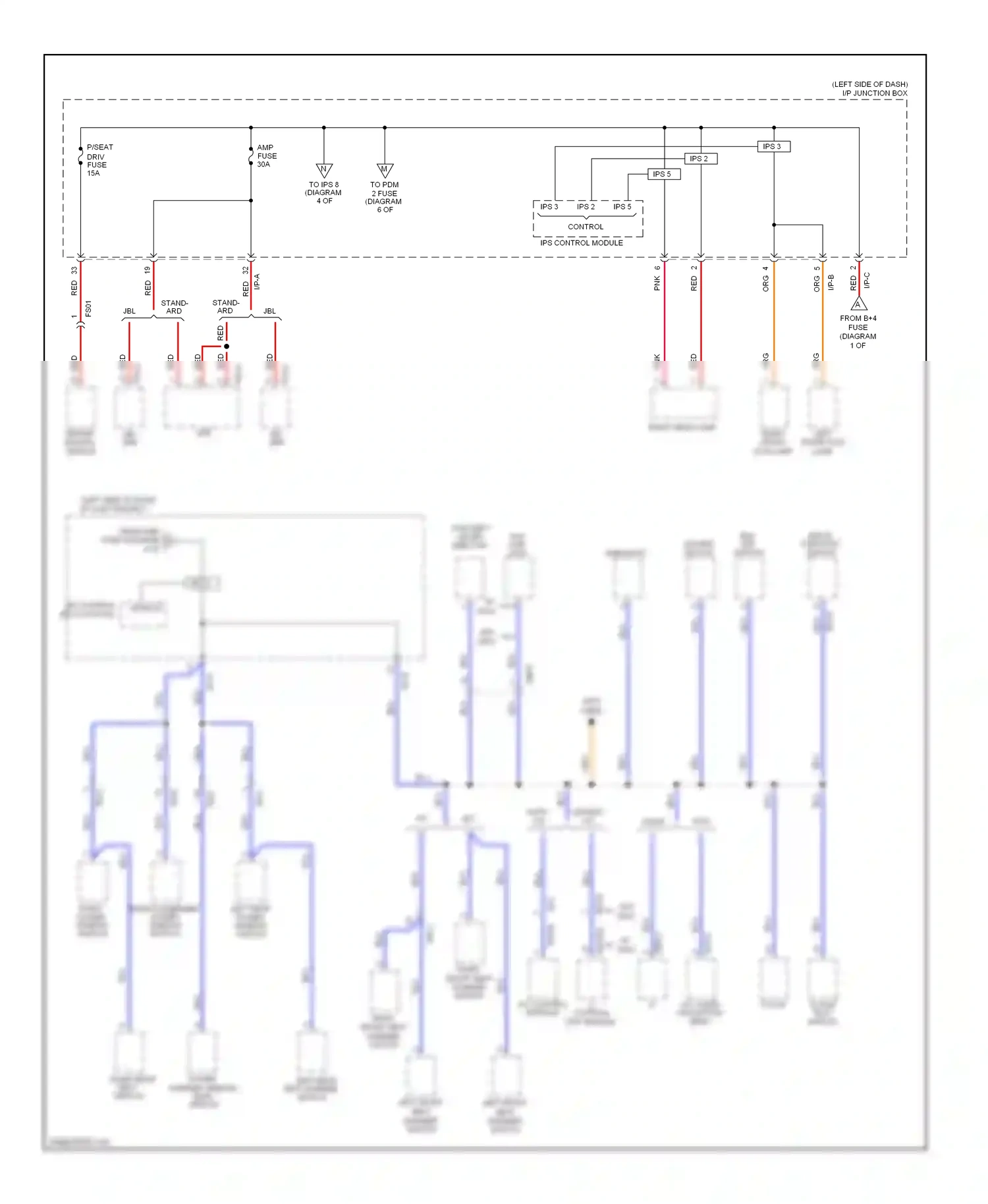 Wiring diagram left rear for Hyundai Sonata VI (2009-2014) (1 of 1)