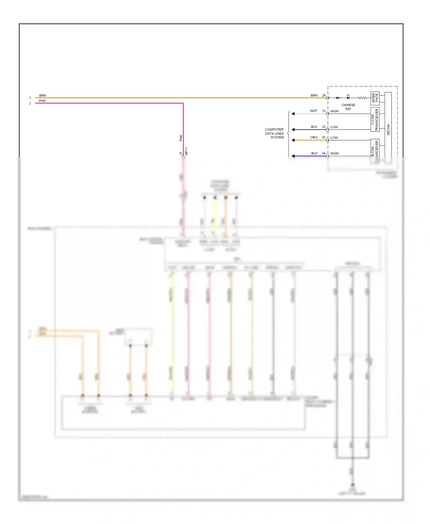 Wiring diagram low high low for Hyundai Sonata VI (2009-2014) (1 of 1)