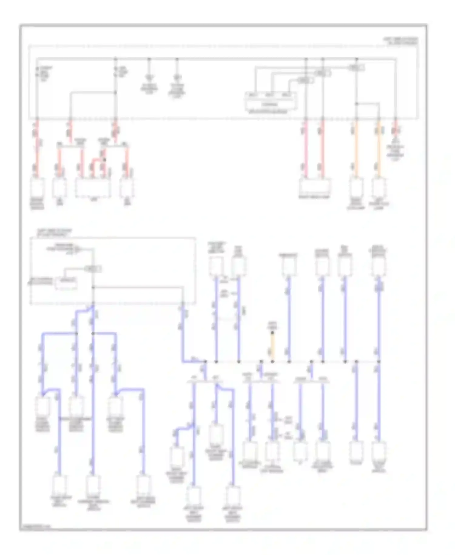 Wiring diagram power right rear seat warmer window switch main switch for Hyundai Sonata VI (2009-2014) (1 of 1)