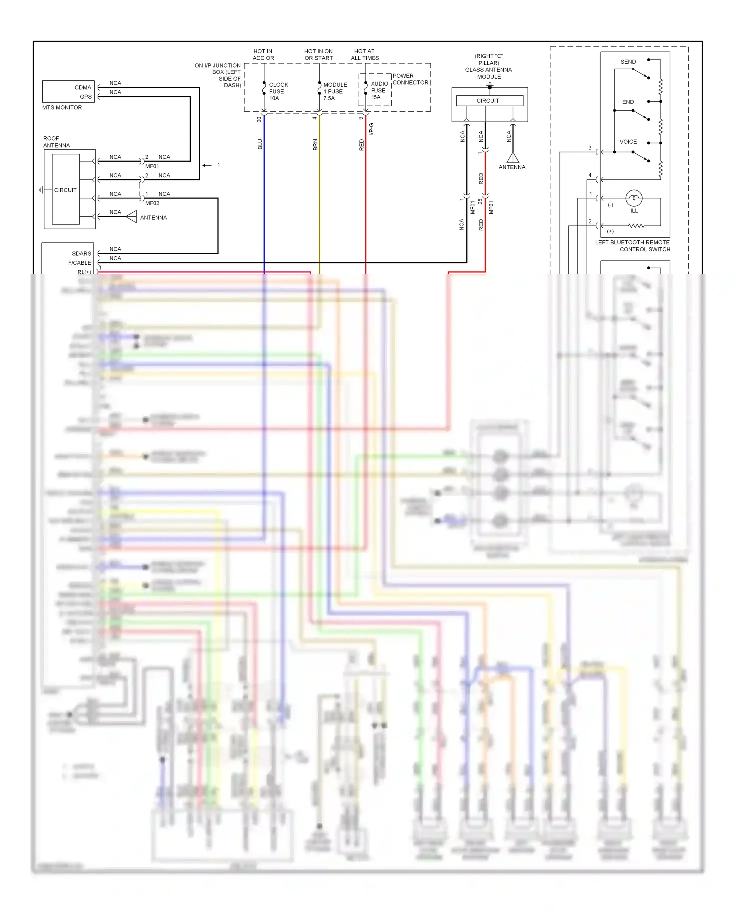 Wiring diagram red for Hyundai Sonata VI (2009-2014) (122 of 145)