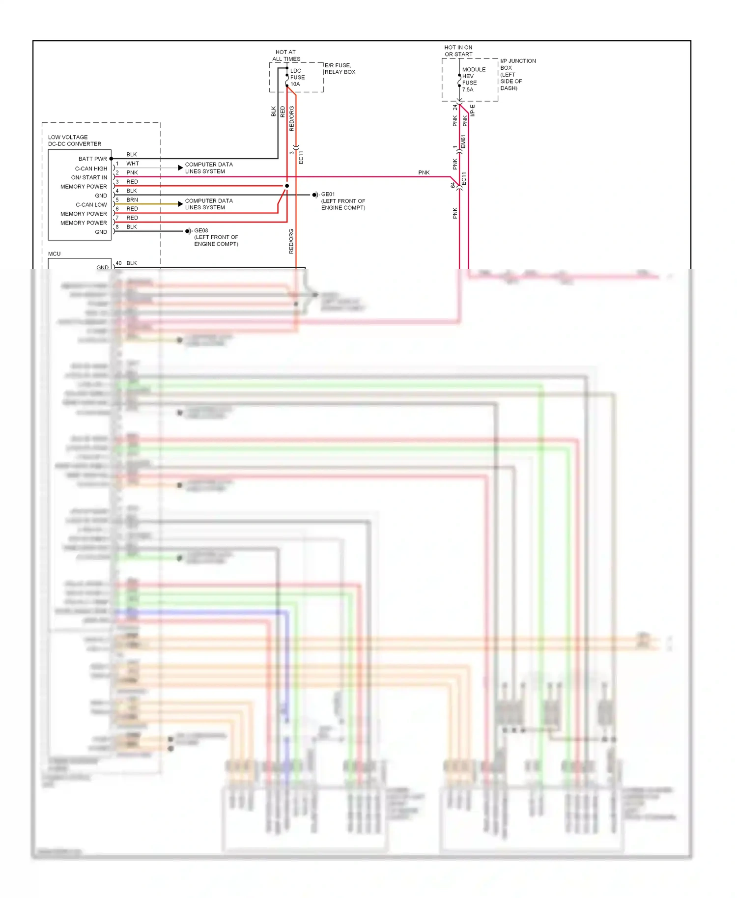 Wiring diagram red for Hyundai Sonata VI (2009-2014) (42 of 145)