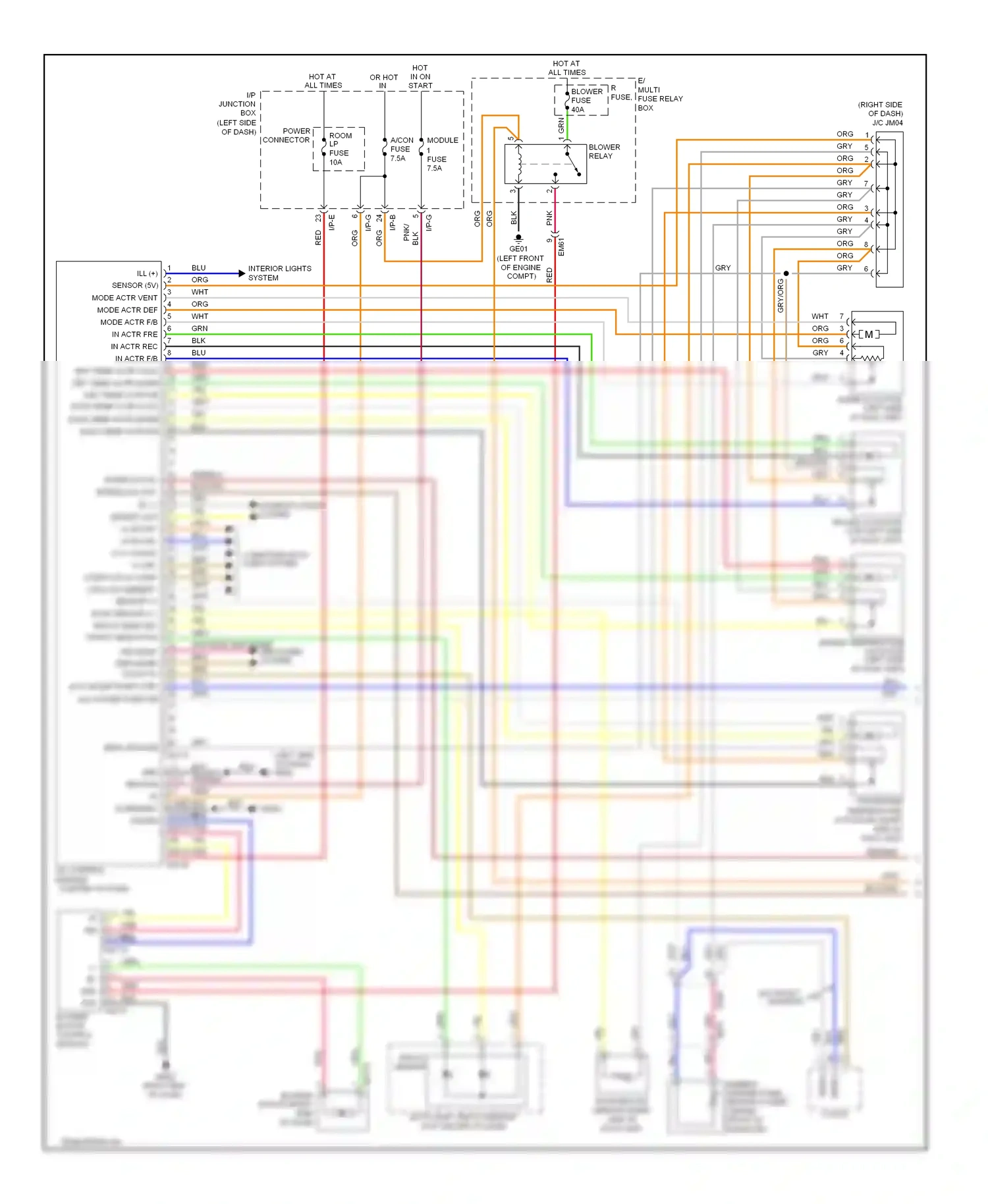 Wiring diagram red for Hyundai Sonata VI (2009-2014) (7 of 145)