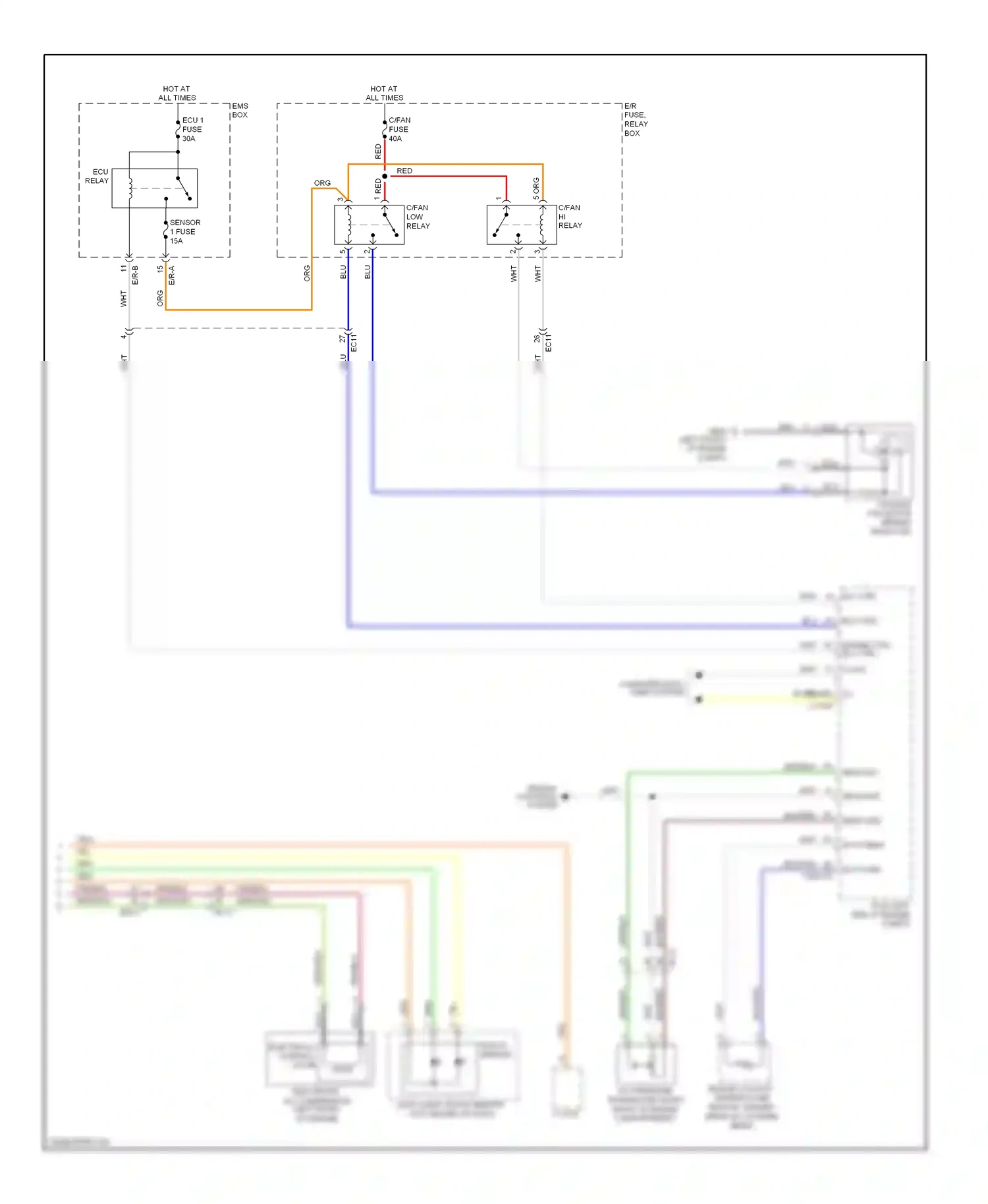 Wiring diagram red for Hyundai Sonata VI (2009-2014) (6 of 145)