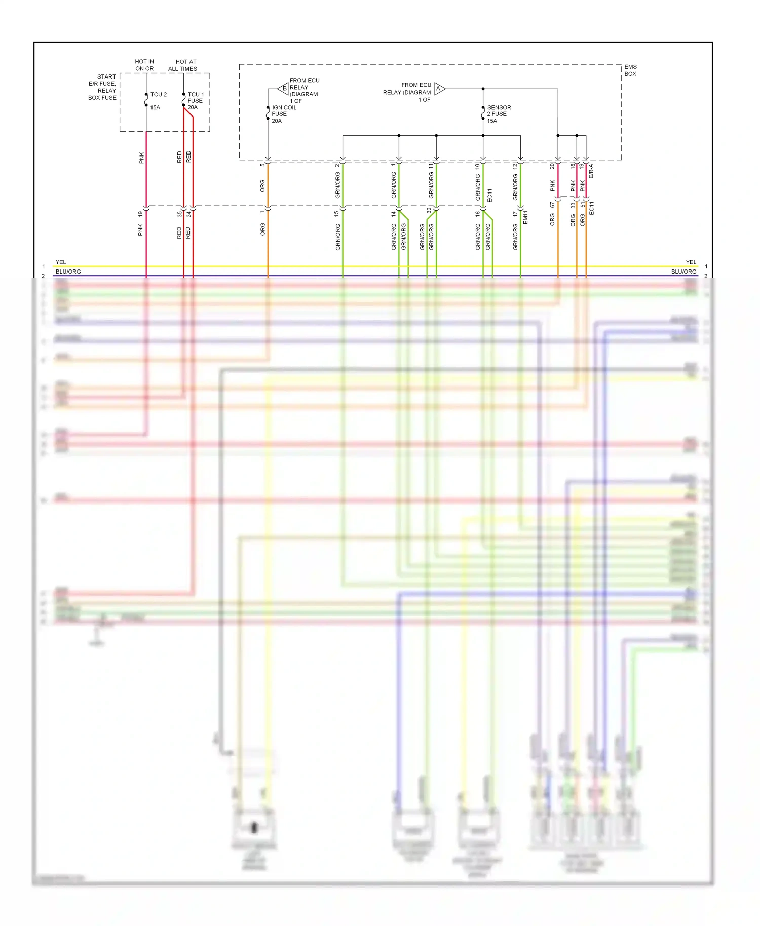 Wiring diagram red for Hyundai Sonata VI (2009-2014) (35 of 145)