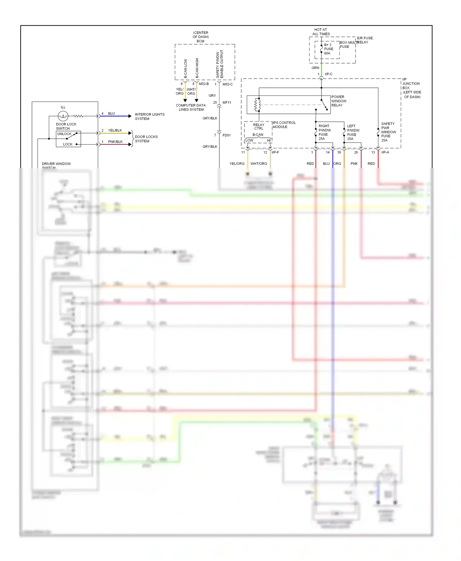 Wiring diagram red for Hyundai Sonata VI (2009-2014) (108 of 145)