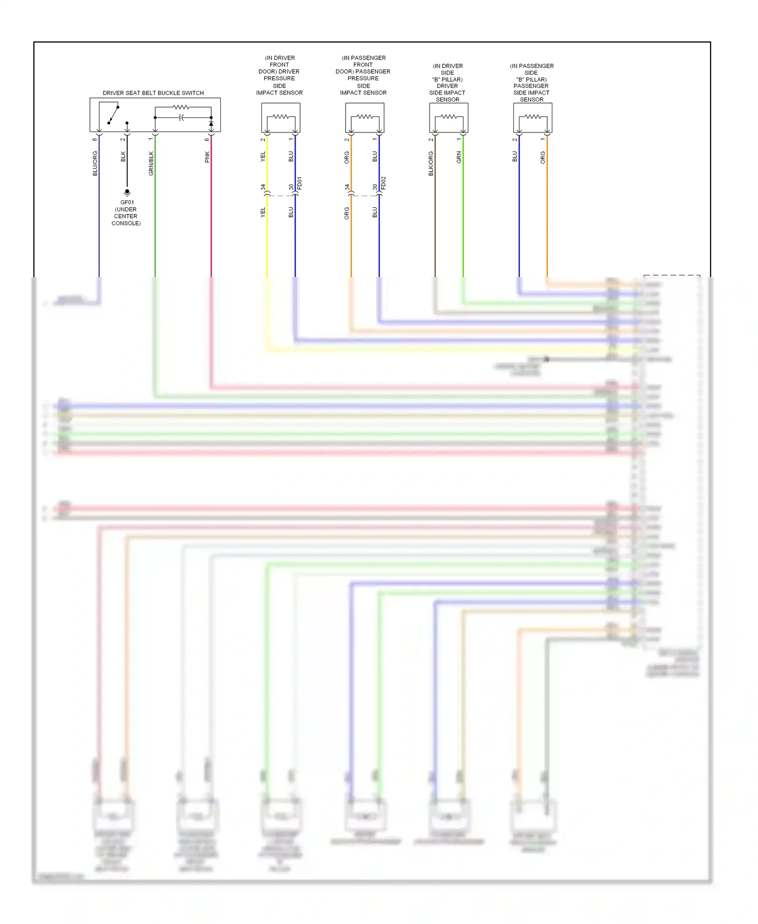 Wiring diagram red for Hyundai Sonata VI (2009-2014) (134 of 145)