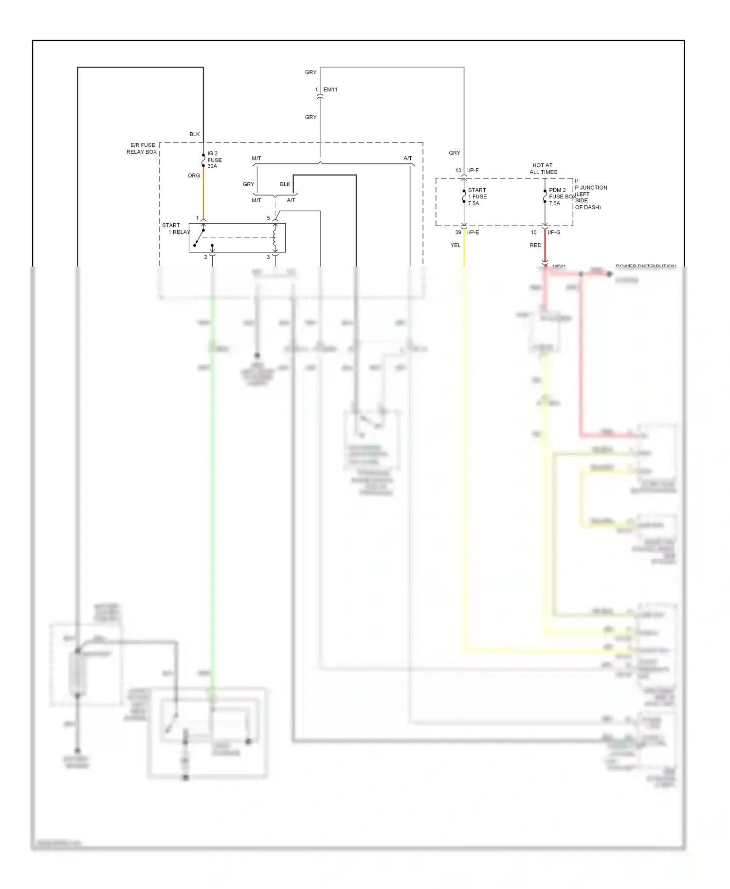 Wiring diagram red for Hyundai Sonata VI (2009-2014) (129 of 145)