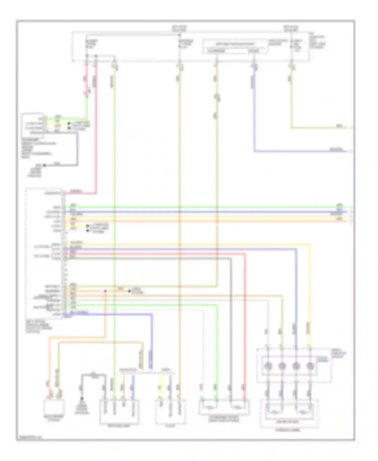 Wiring diagram seat belt reminder crash output low high high low telltale lamp for Hyundai Sonata VI (2009-2014) (1 of 2)