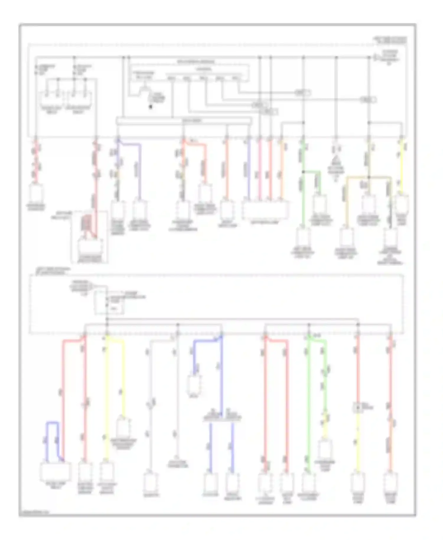 Wiring diagram w/o front front monitor monitor for Hyundai Sonata VI (2009-2014) (1 of 1)