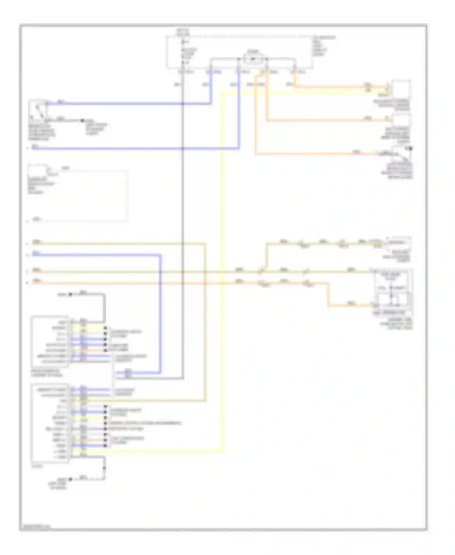 Wiring diagram w/o front monitor for Hyundai Sonata VI (2009-2014) (3 of 4)